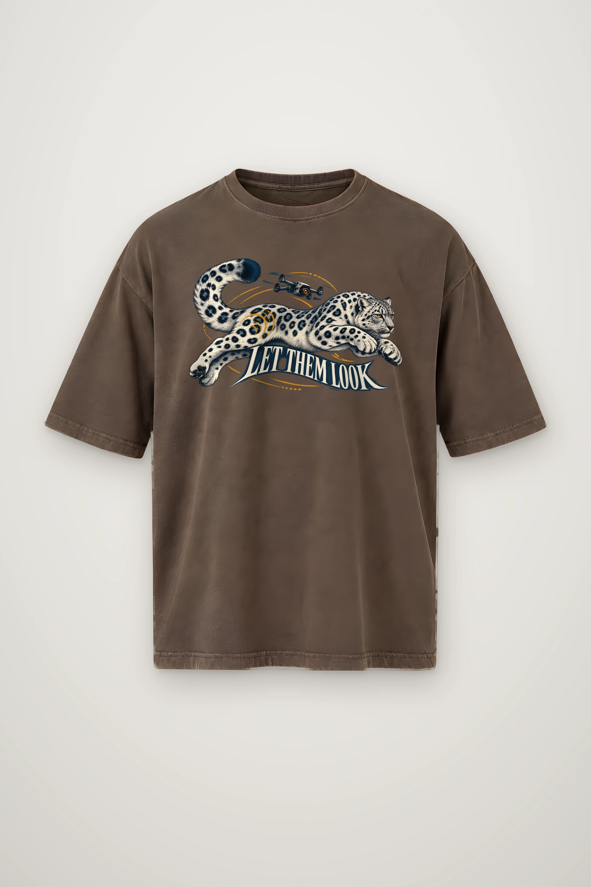 "Let Them Look" Men's Oversized Heavyweight Crewneck T-Shirt