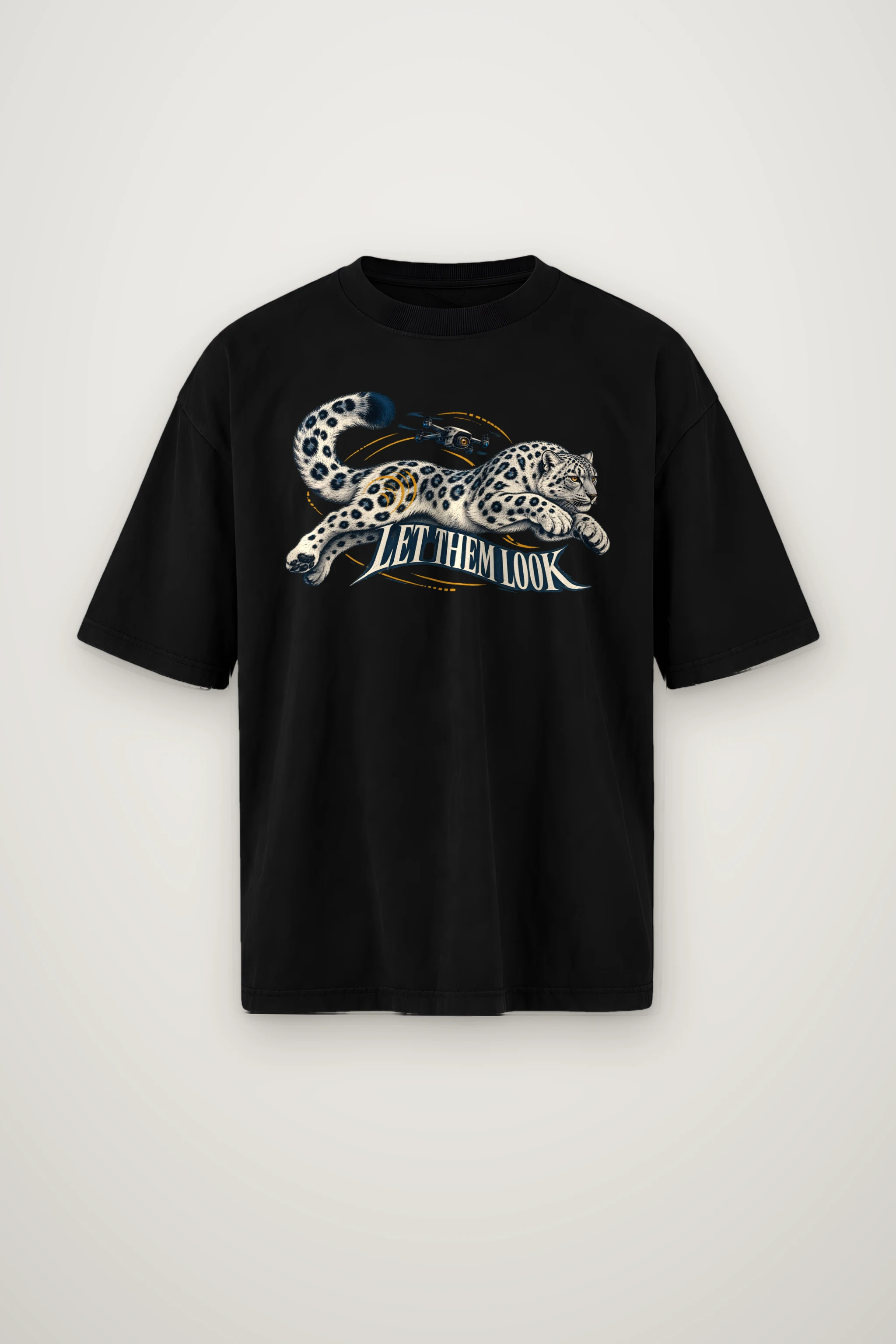 "Let Them Look" Men's Oversized Heavyweight Crewneck T-Shirt