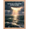 "Let There Be Light" Premium Wooden Framed Poster