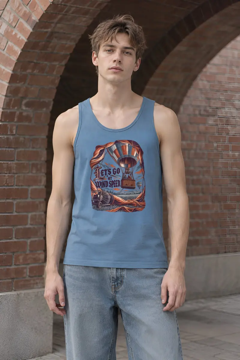 “Let’s Go At Wind Speed” Unisex Jersey Tank