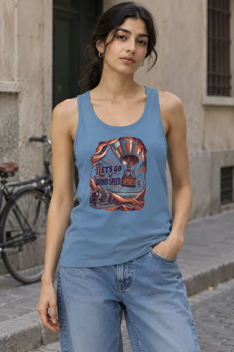 "Let's Go At Wind Speed" Unisex Jersey Tank