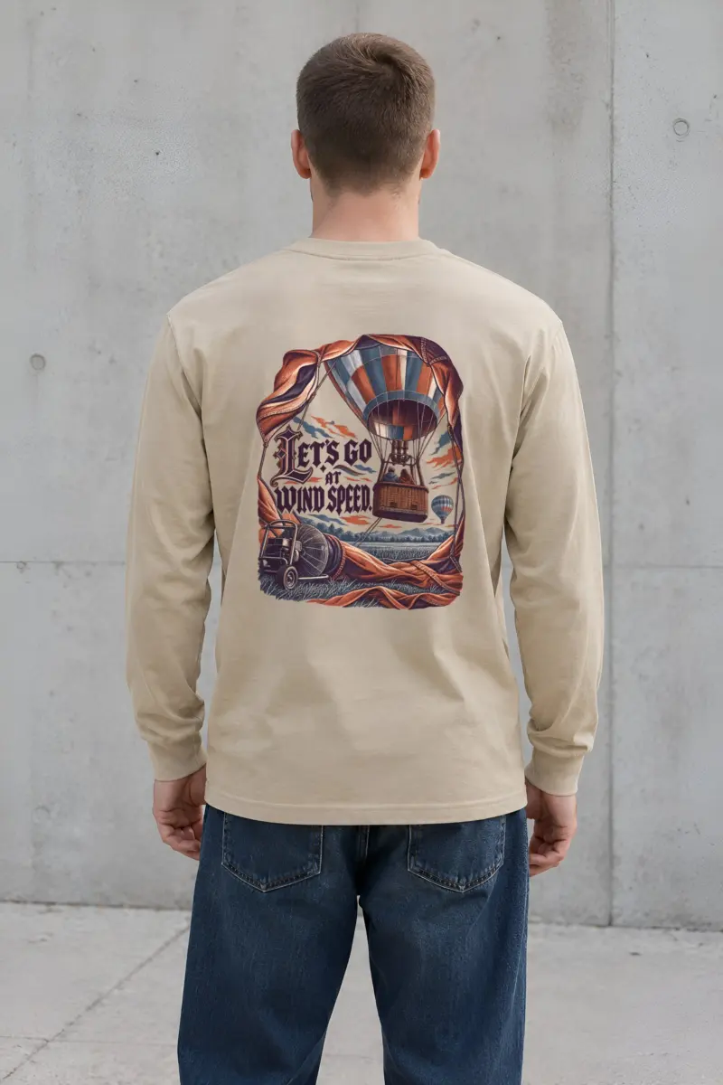 "Let's Go at Wind Speed" Unisex Longsleeve T-shirt