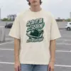 "Let’s Go Easy Today" Men's Oversized Heavyweight Crewneck T-Shirt