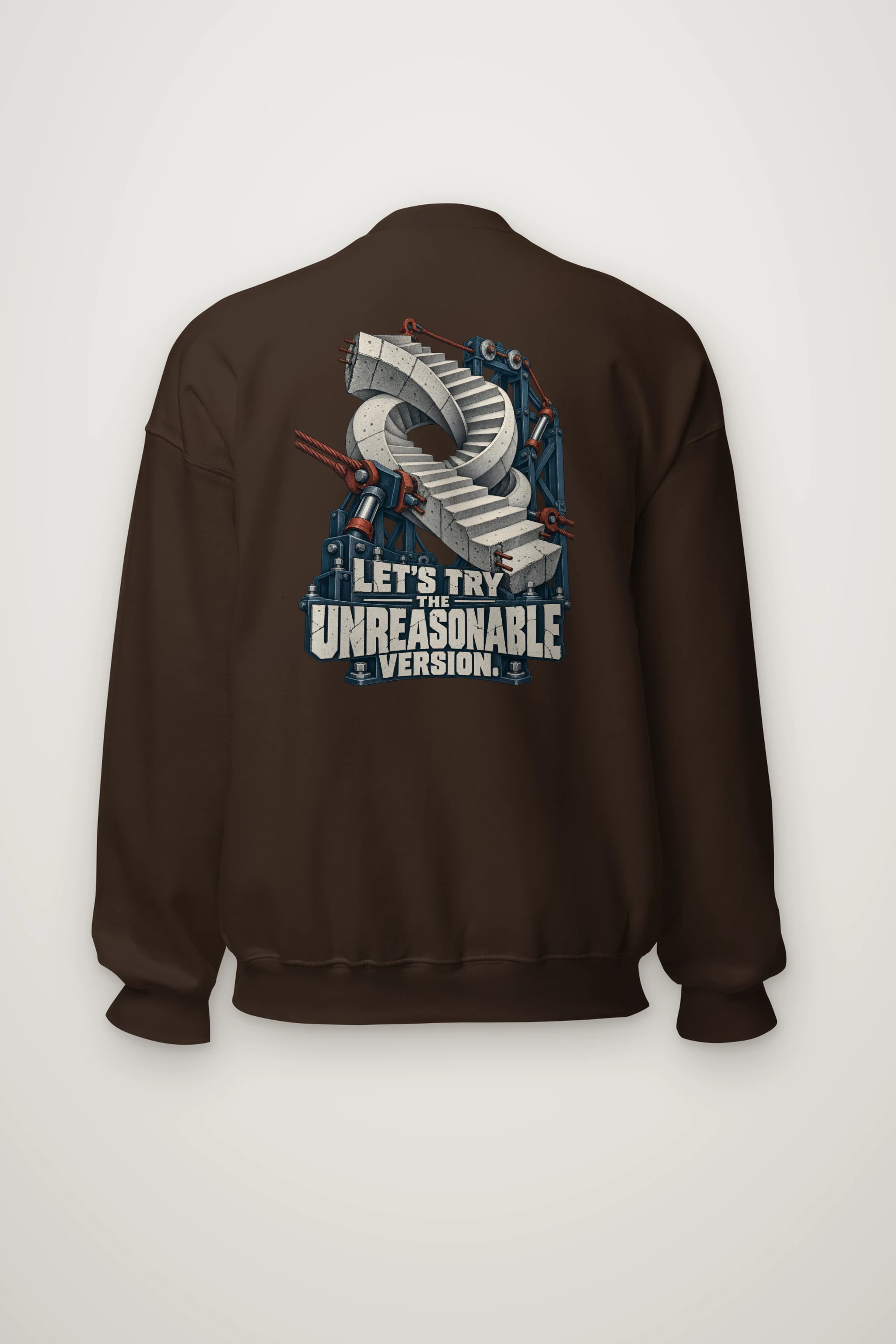 "Let's Try The Unreasonable Version" Heavy Blend Unisex Crewneck Sweatshirt
