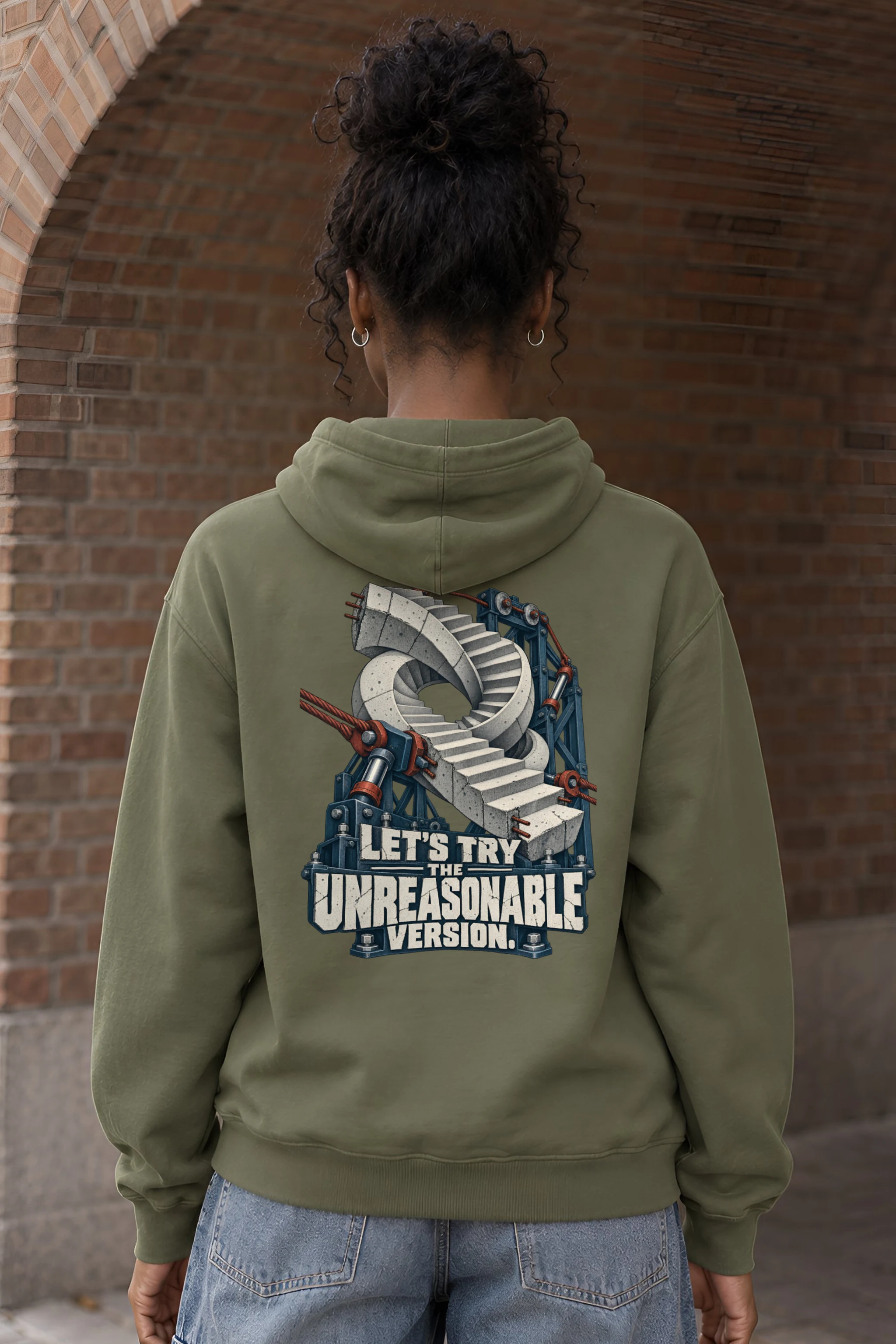 "Let's Try the Unreasonable Version" Heavy Blend Unisex Pullover Hoodie
