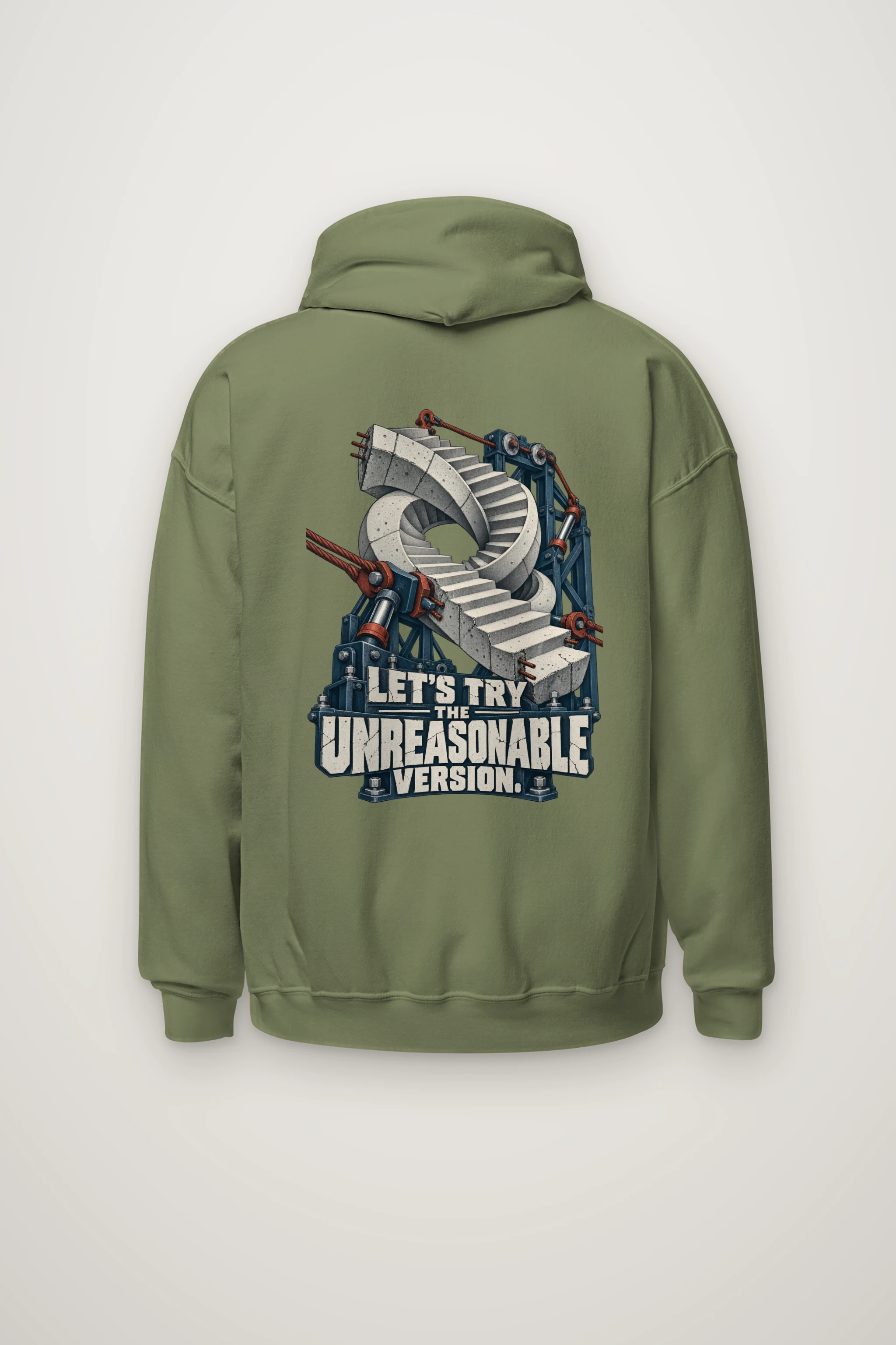 "Let's Try the Unreasonable Version" Heavy Blend Unisex Pullover Hoodie