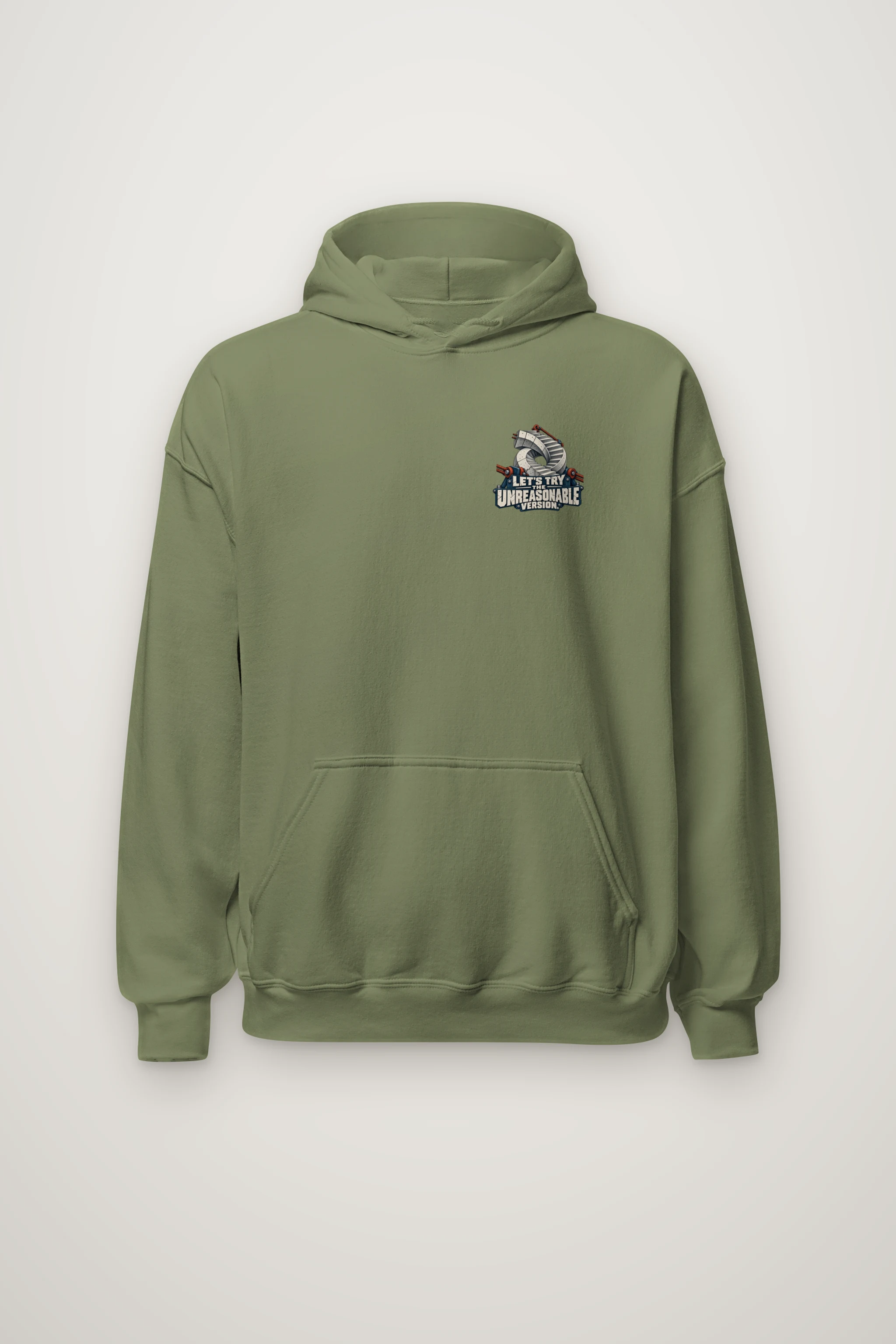 "Let's Try the Unreasonable Version" Heavy Blend Unisex Pullover Hoodie