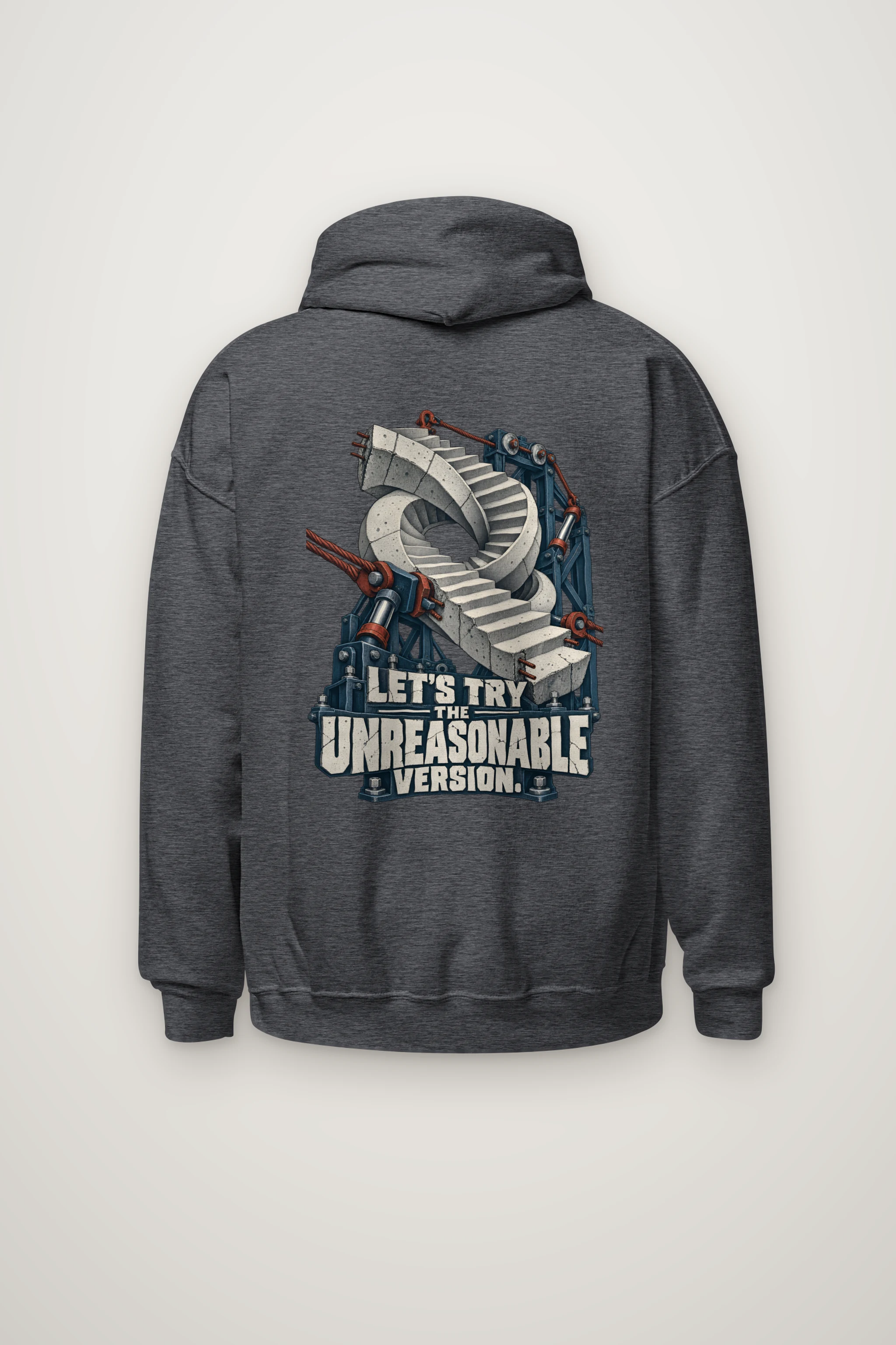 "Let's Try the Unreasonable Version" Heavy Blend Unisex Pullover Hoodie