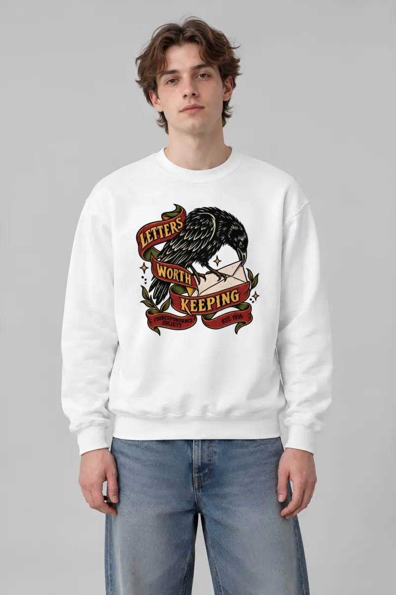 "Letters Worth Keeping" Heavy Blend Unisex Crewneck Sweatshirt