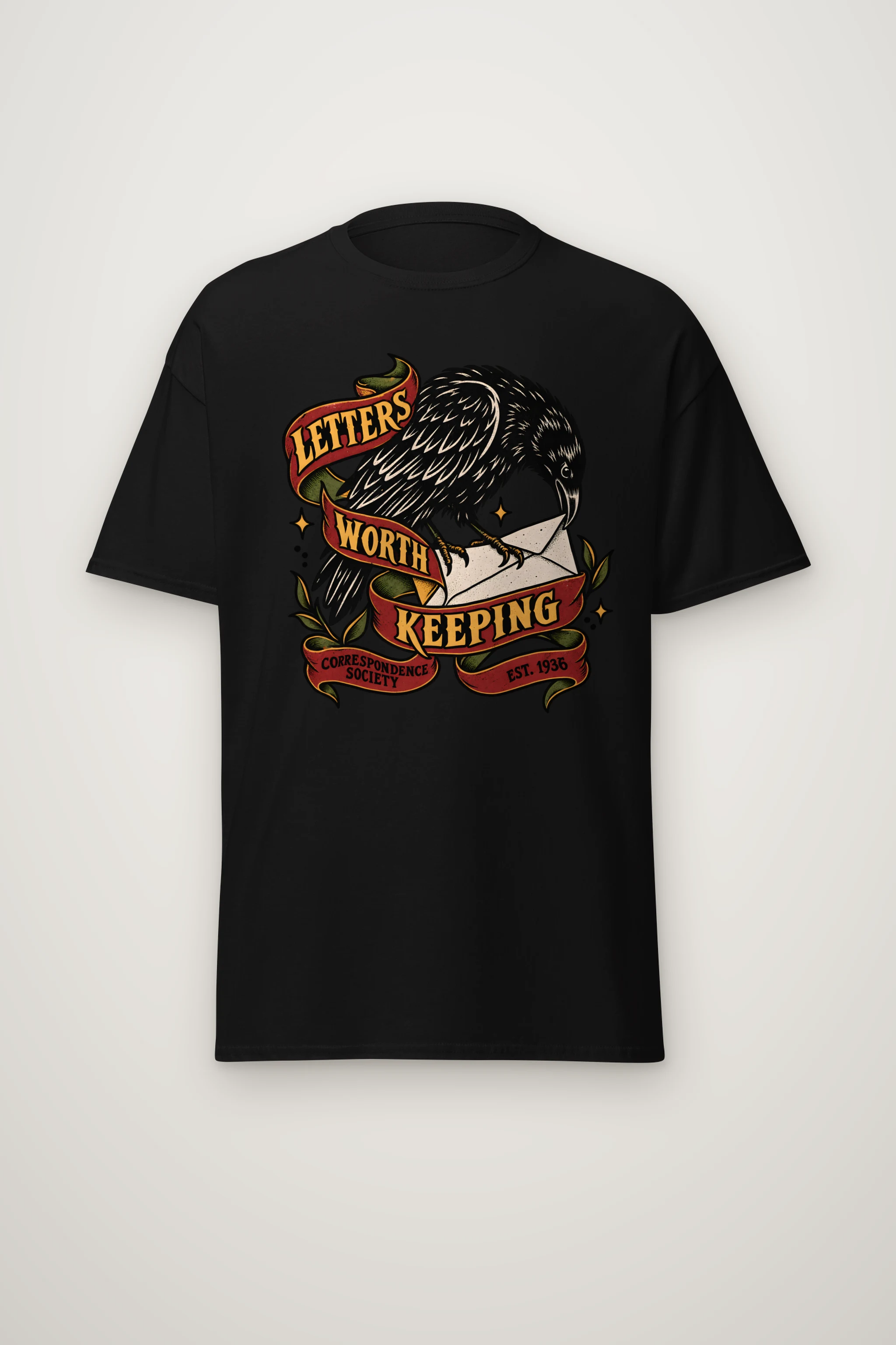 "Letters Worth Keeping" Heavyweight Unisex Crewneck T-shirt