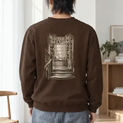 "Library Stair Nook" Heavy Blend Unisex Crewneck Sweatshirt