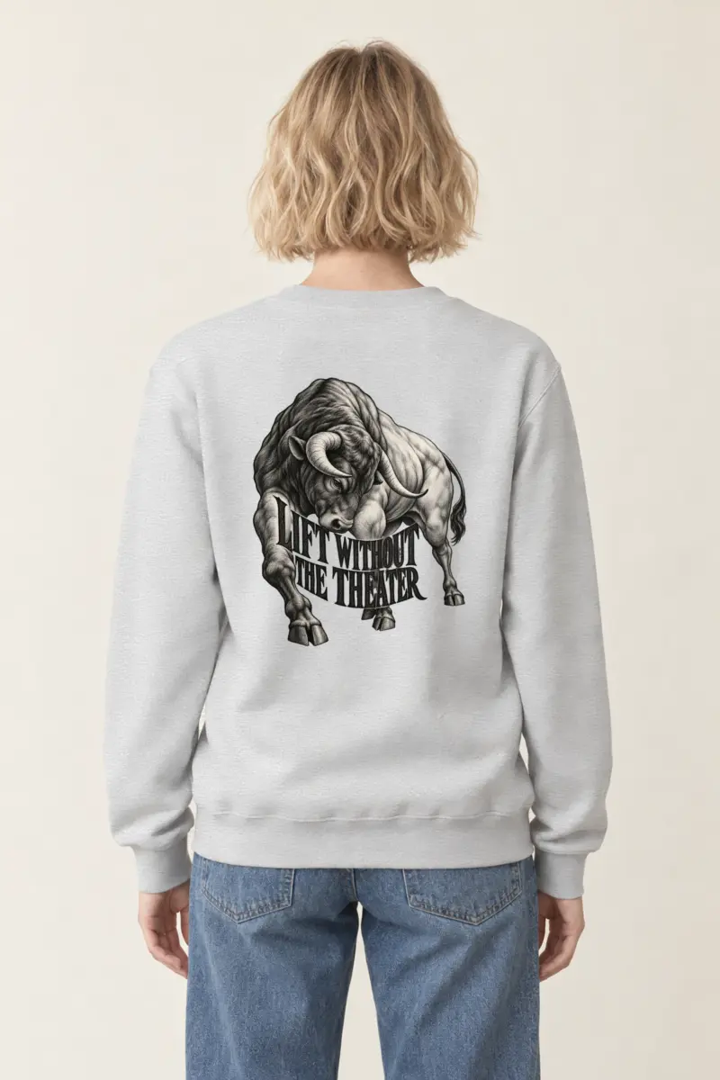 "Lift Without the Theater" Heavy Blend Unisex Crewneck Sweatshirt