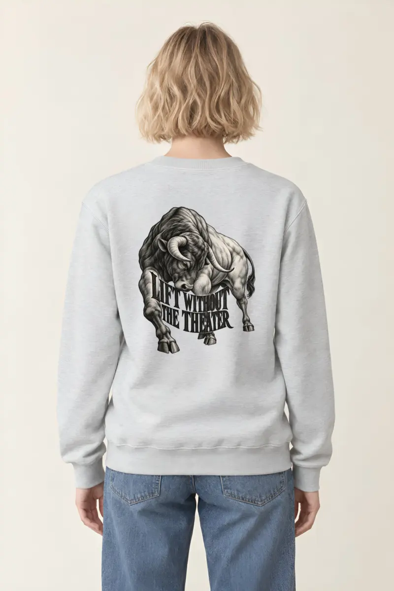 “Lift Without the Theater” Heavy Blend Unisex Crewneck Sweatshirt
