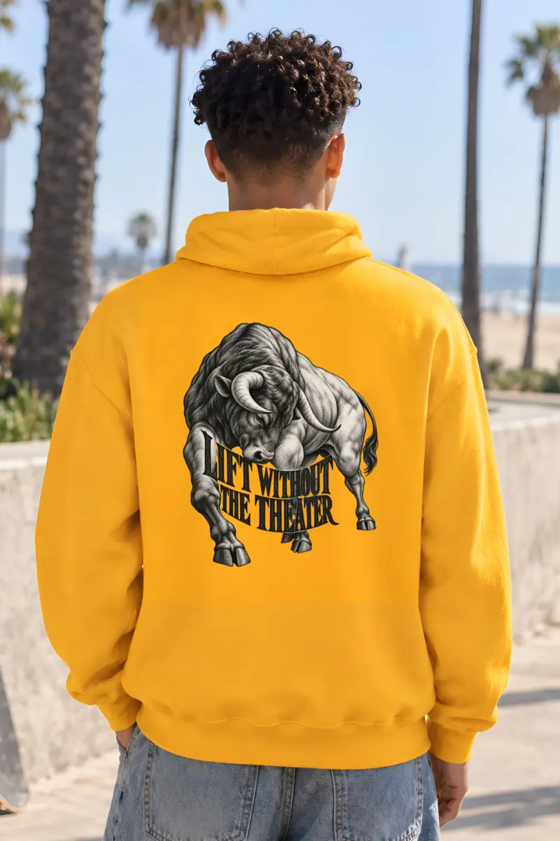 "Lift Without the Theater" Heavy Blend Unisex Pullover Hoodie