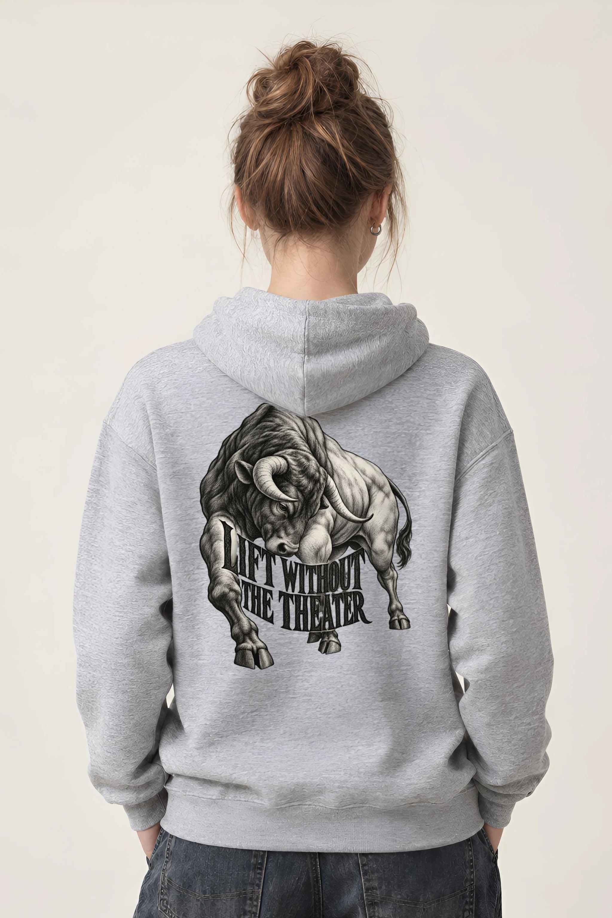 "Lift Without the Theater" Heavy Blend Unisex Pullover Hoodie
