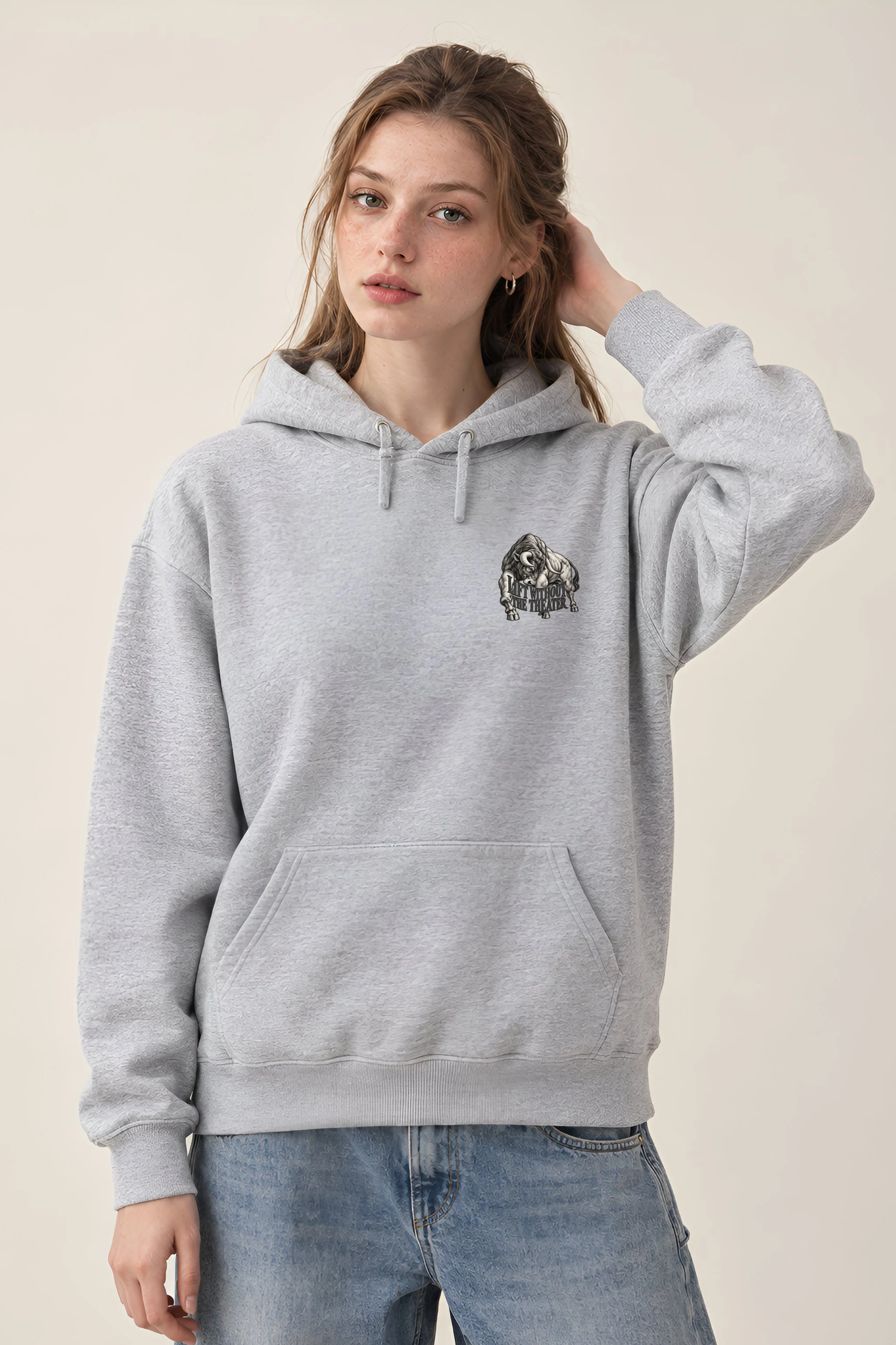 "Lift Without the Theater" Heavy Blend Unisex Pullover Hoodie