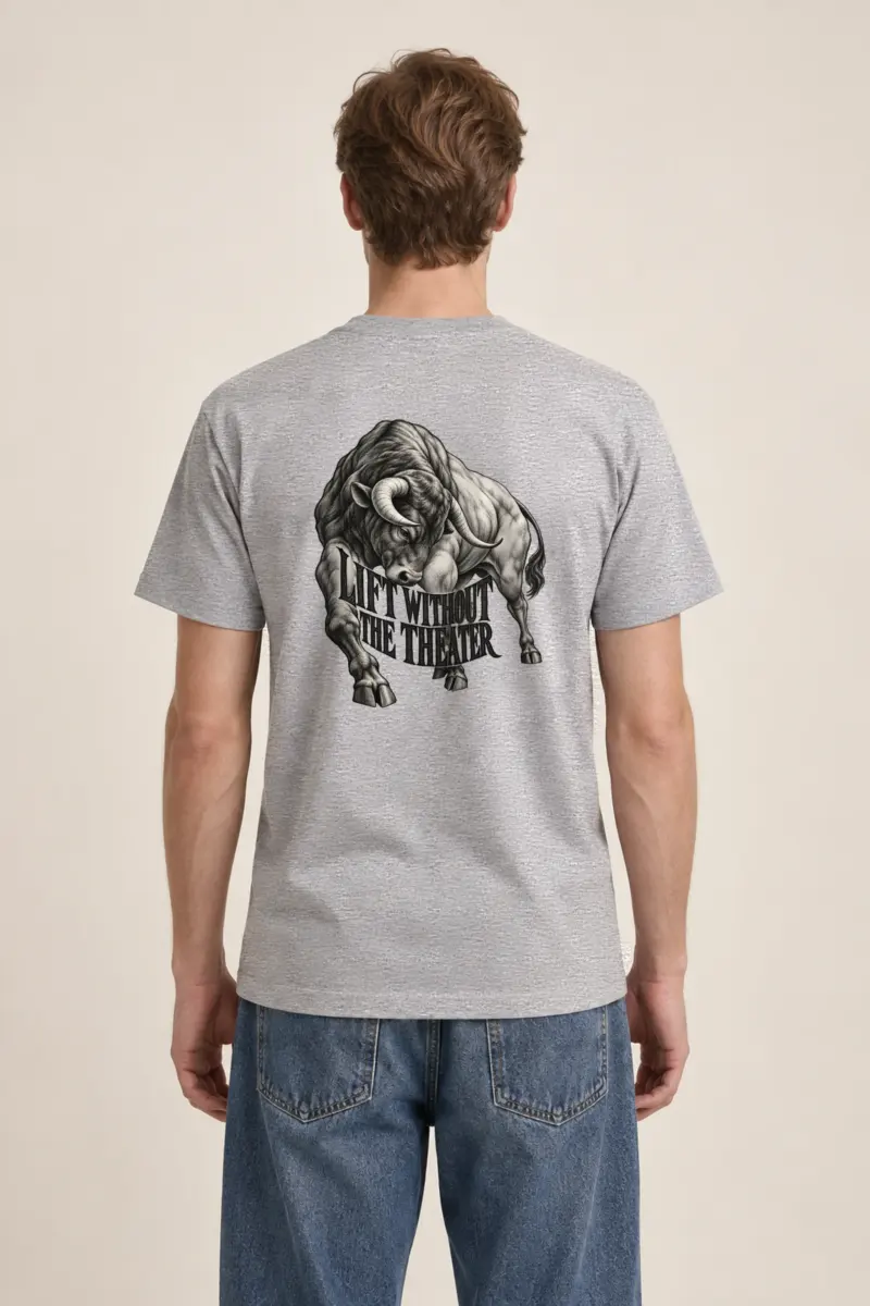 "Lift Without the Theater" Heavyweight Unisex Crewneck T-shirt