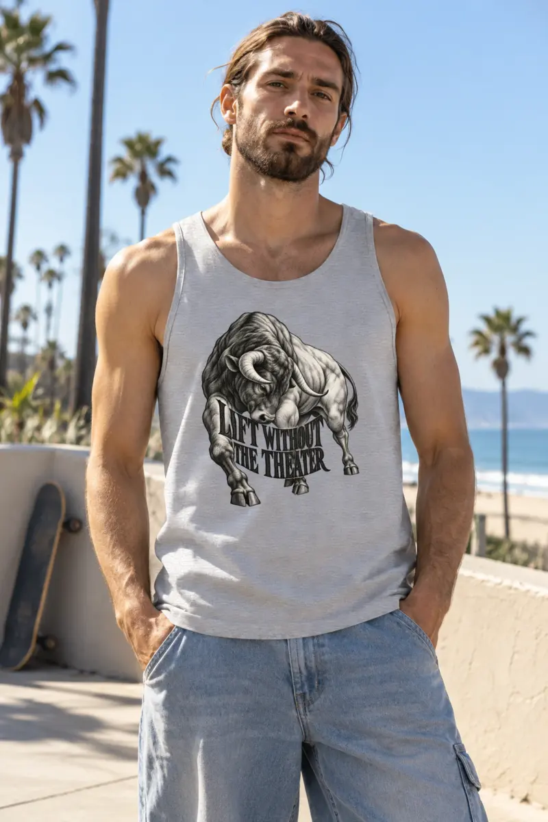 "Lift Without the Theater" Unisex Jersey Tank