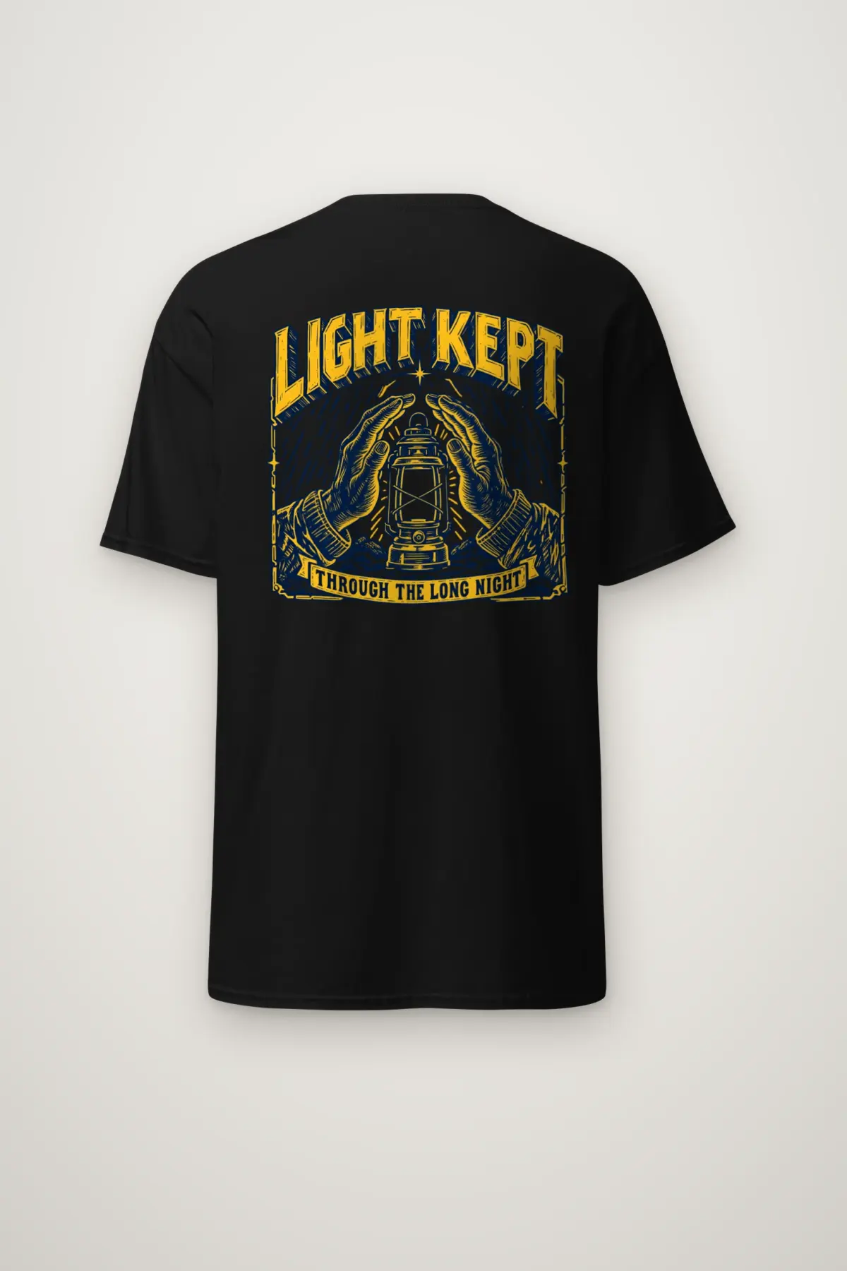 "Light Kept Through The Long Night" Heavyweight Unisex Crewneck T-shirt