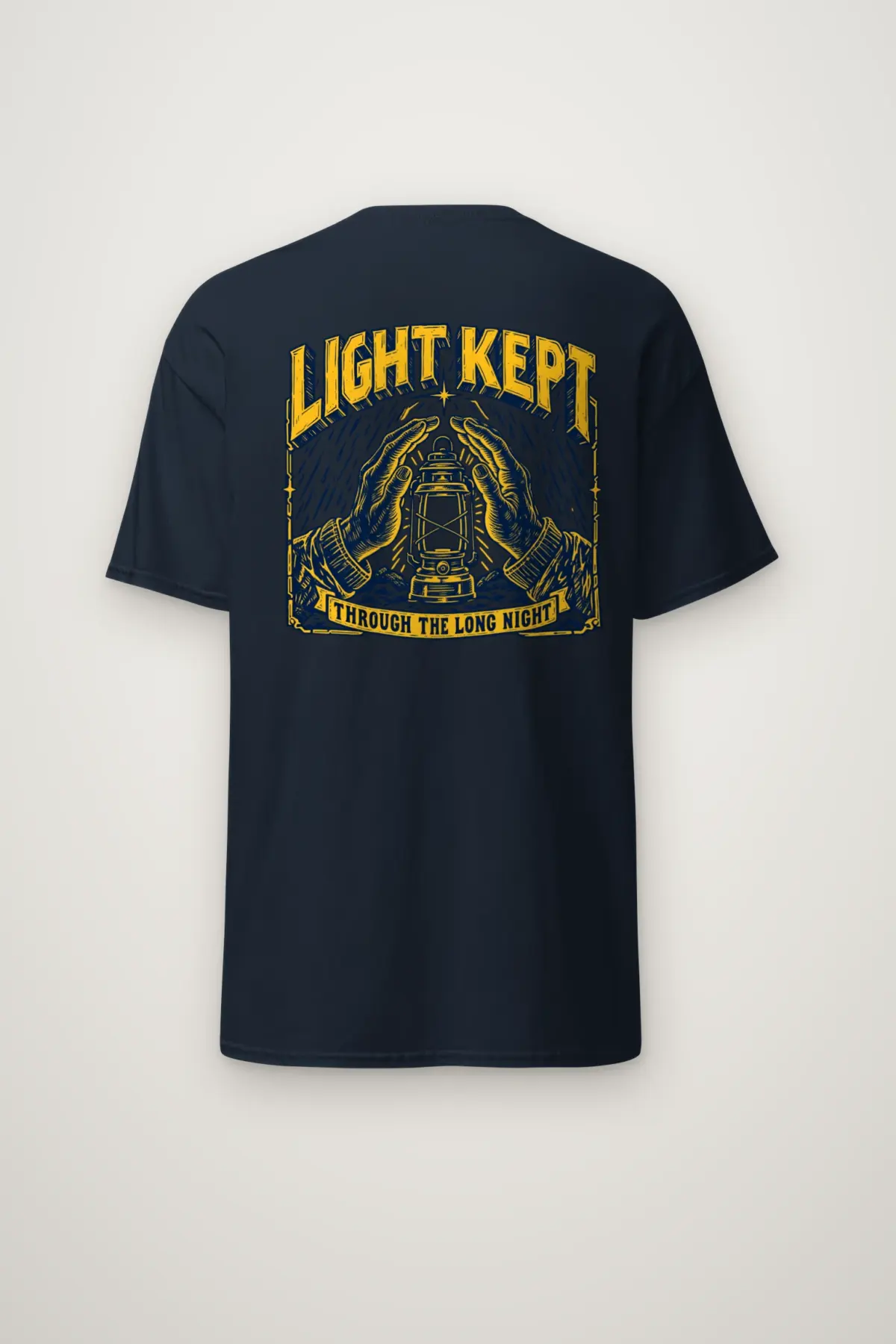 "Light Kept Through The Long Night" Heavyweight Unisex Crewneck T-shirt
