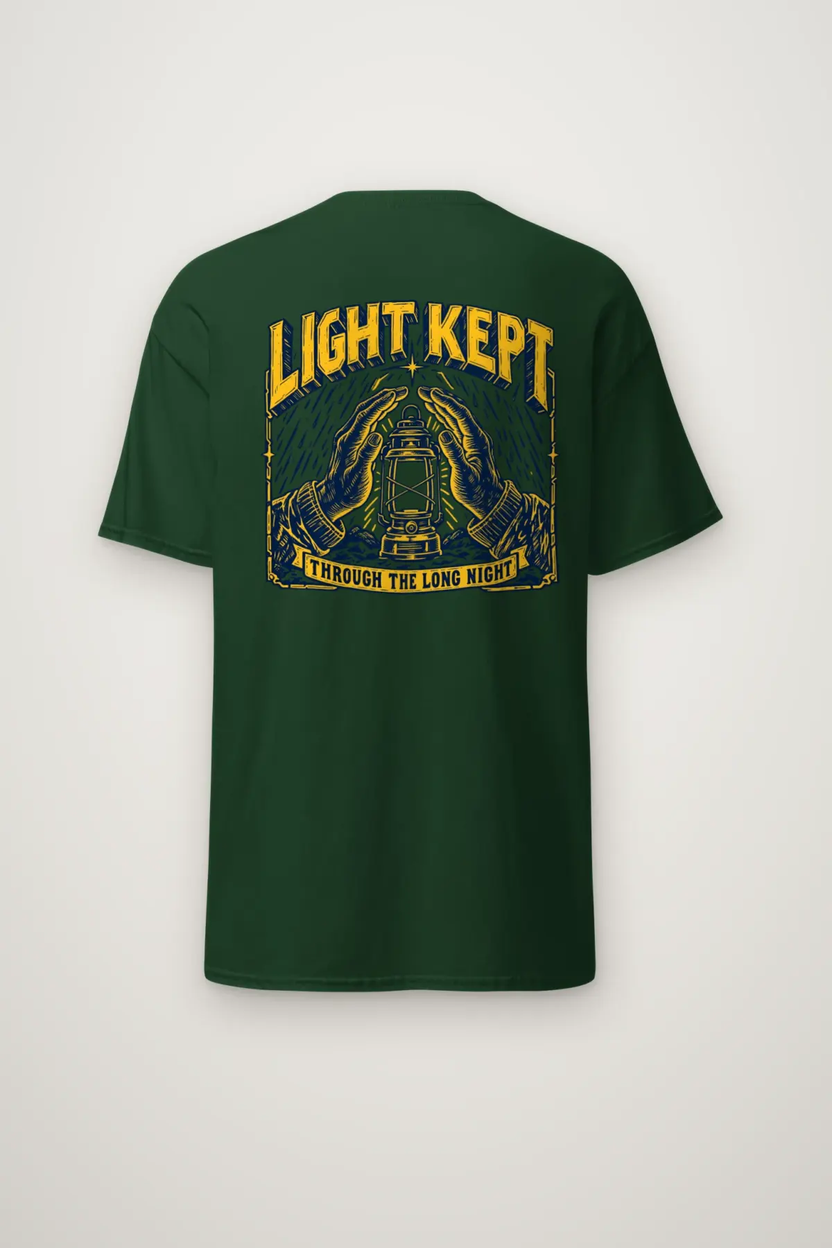 "Light Kept Through The Long Night" Heavyweight Unisex Crewneck T-shirt