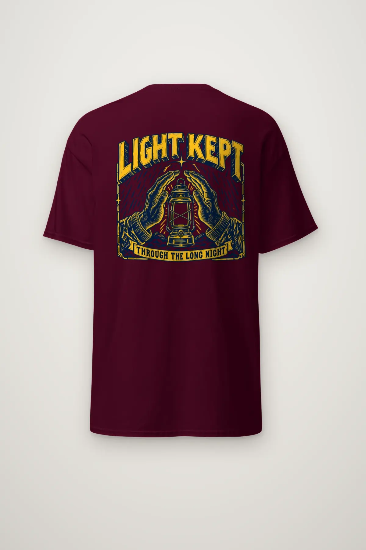 "Light Kept Through The Long Night" Heavyweight Unisex Crewneck T-shirt