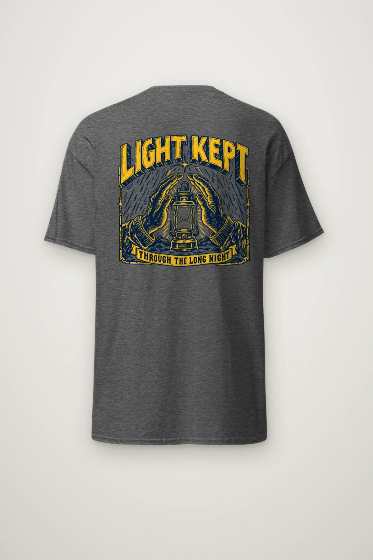 "Light Kept Through The Long Night" Heavyweight Unisex Crewneck T-shirt