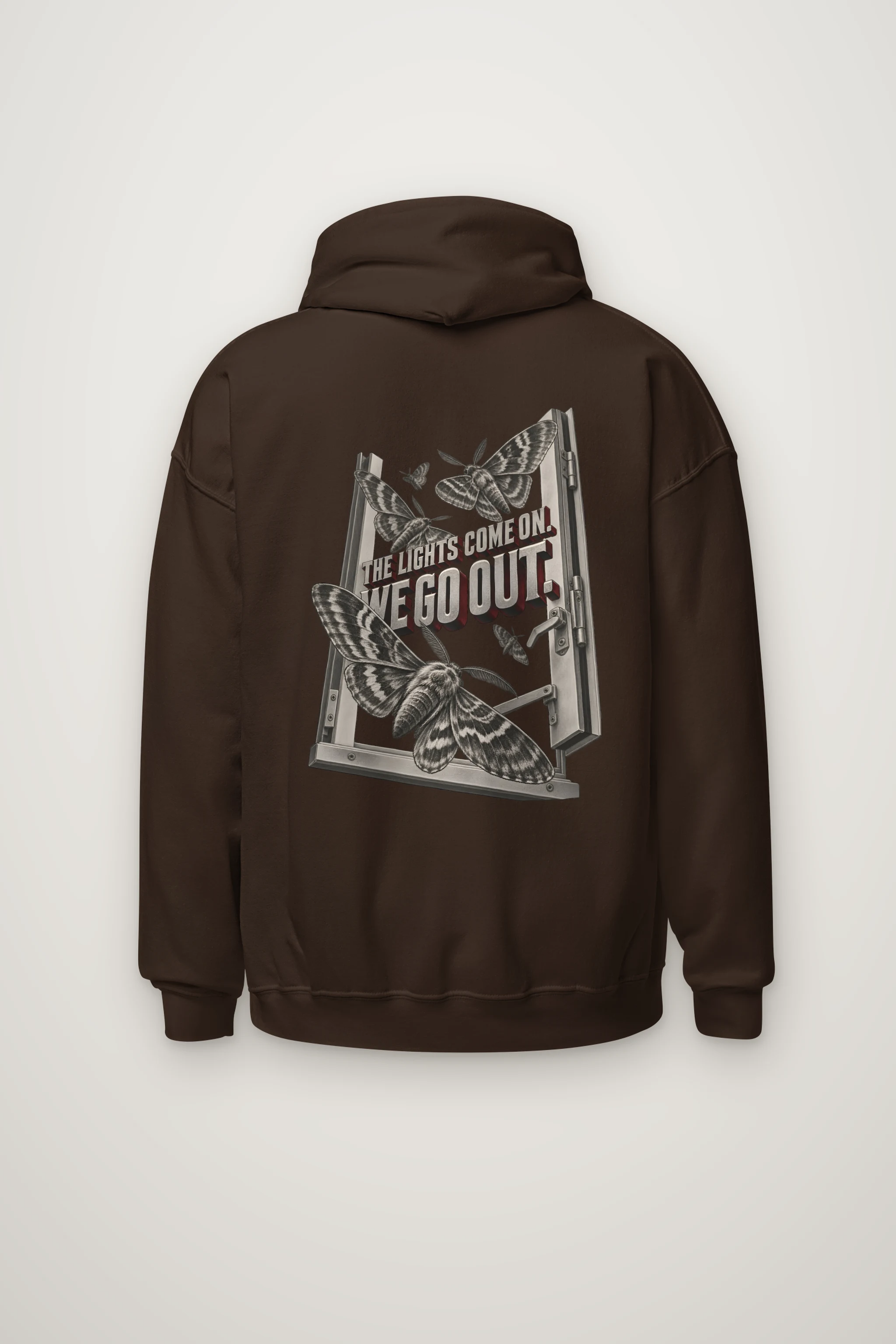 "Lights Come On Moths" Heavy Blend Unisex Pullover Hoodie
