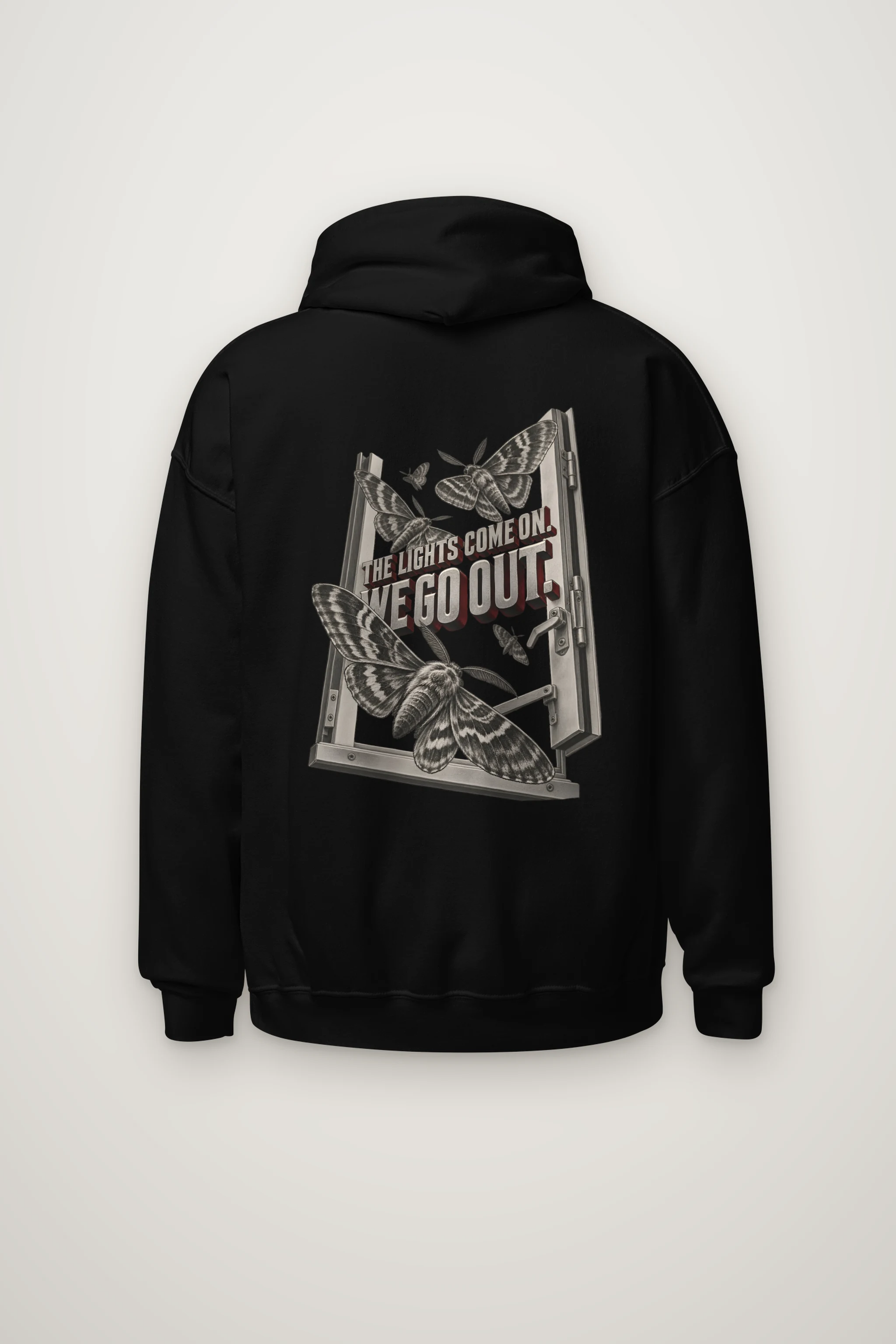 "Lights Come On Moths" Heavy Blend Unisex Pullover Hoodie