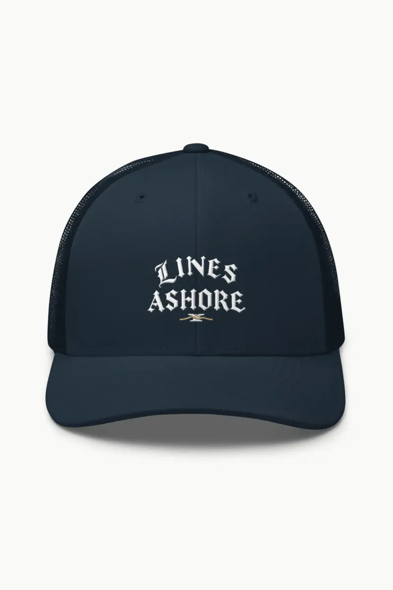 “Lines Ashore” Retro Trucker Cap · Embroidered
