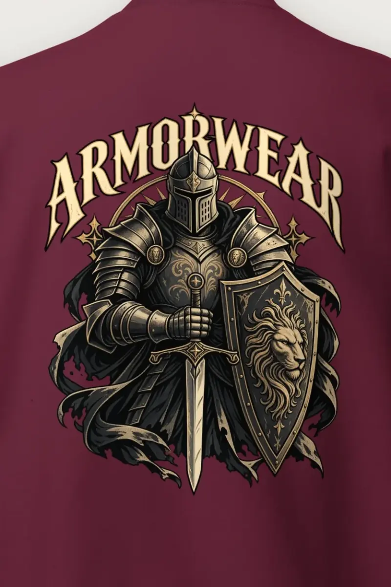 "Lion Shield Sentinel" Heavy Blend Unisex Crewneck Sweatshirt