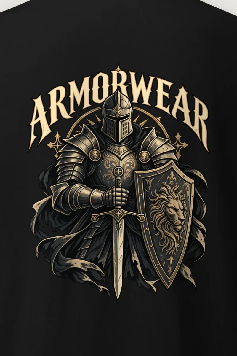 "Lionguard Steel" Heavyweight Unisex Crewneck T-shirt