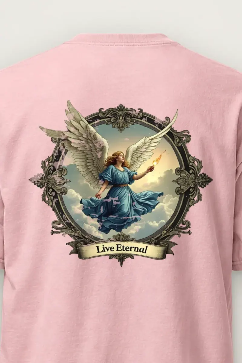 "Live Eternal" Heavyweight Unisex Crewneck T-shirt