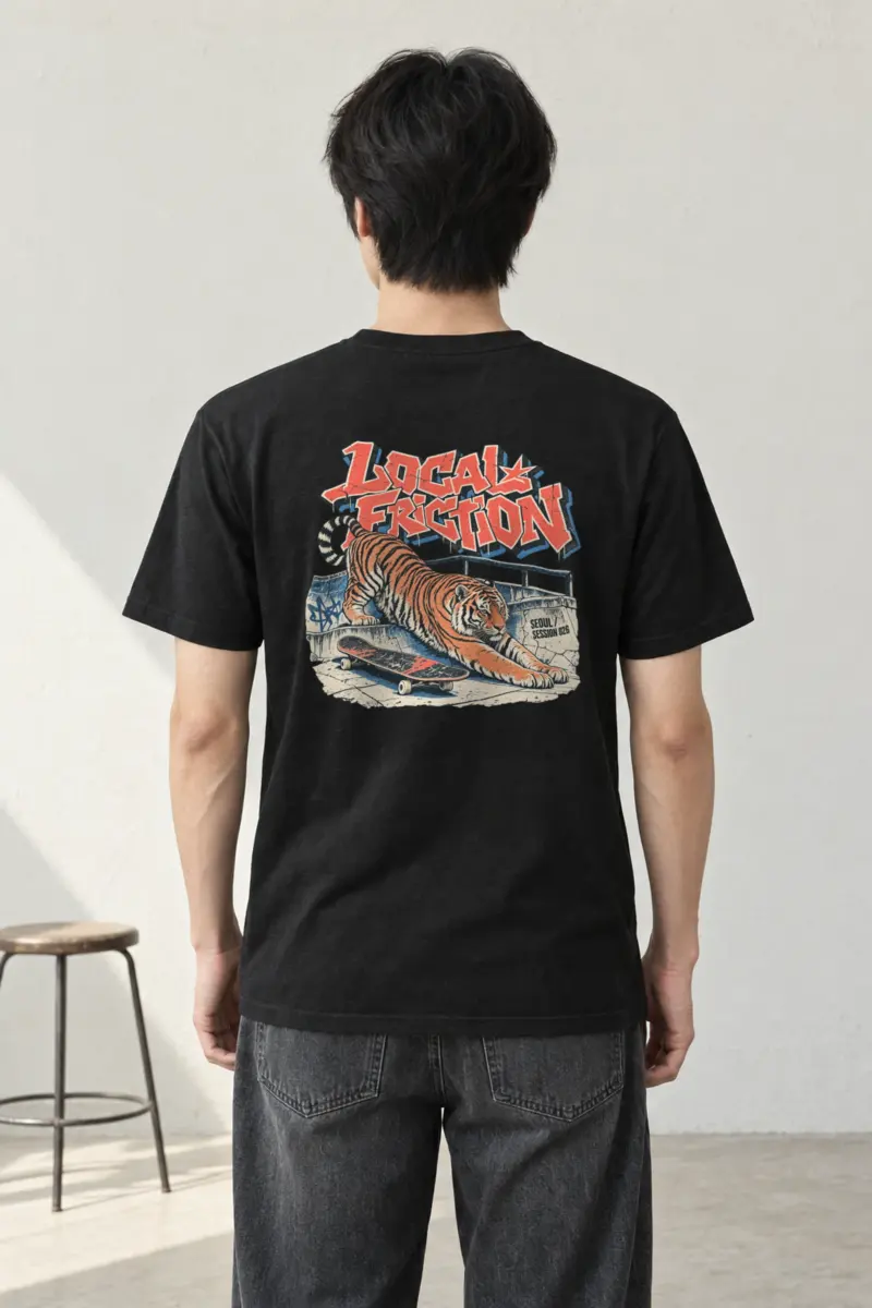"Local Friction" Heavyweight Unisex Crewneck T-shirt
