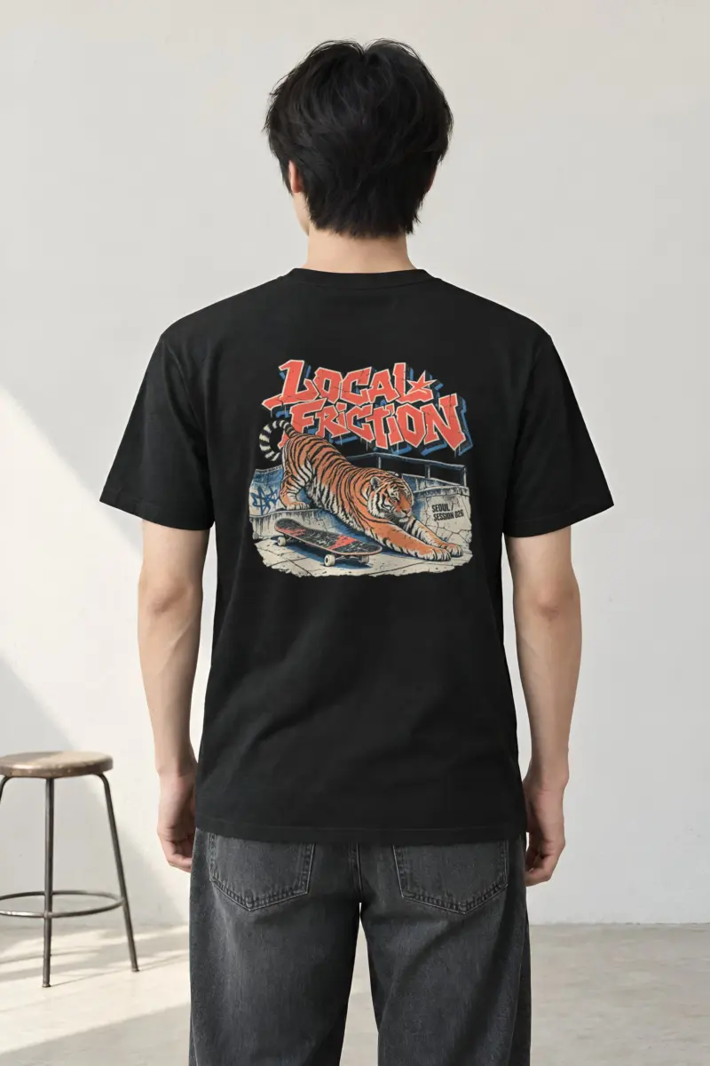 "Local Friction" Heavyweight Unisex Crewneck T-shirt