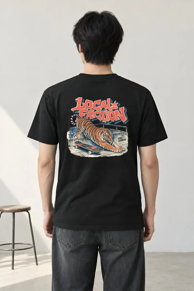 "Local Friction" Heavyweight Unisex Crewneck T-shirt