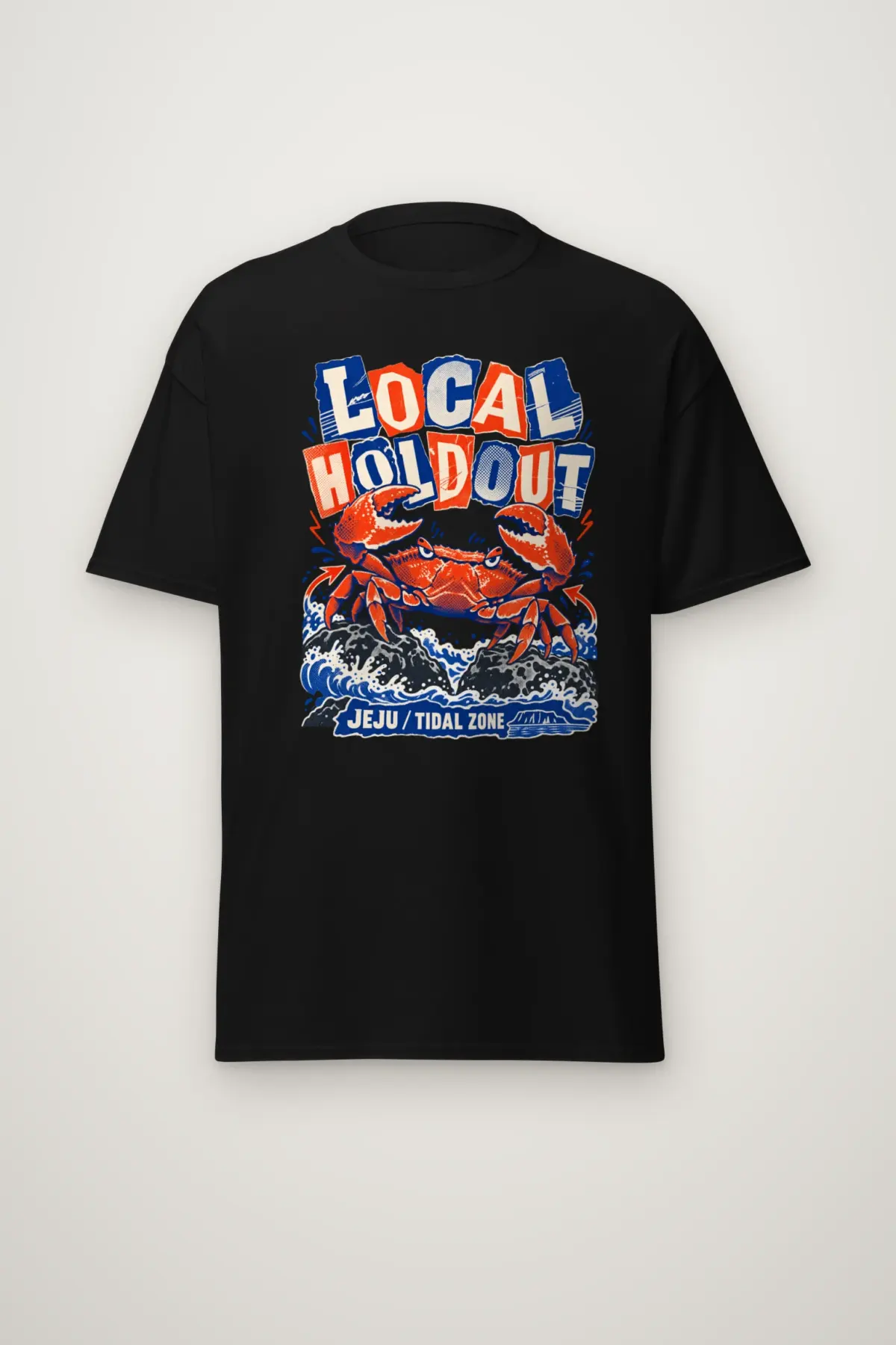 "Local Holdout Jeju Tidal Zone" Heavyweight Unisex Crewneck T-shirt