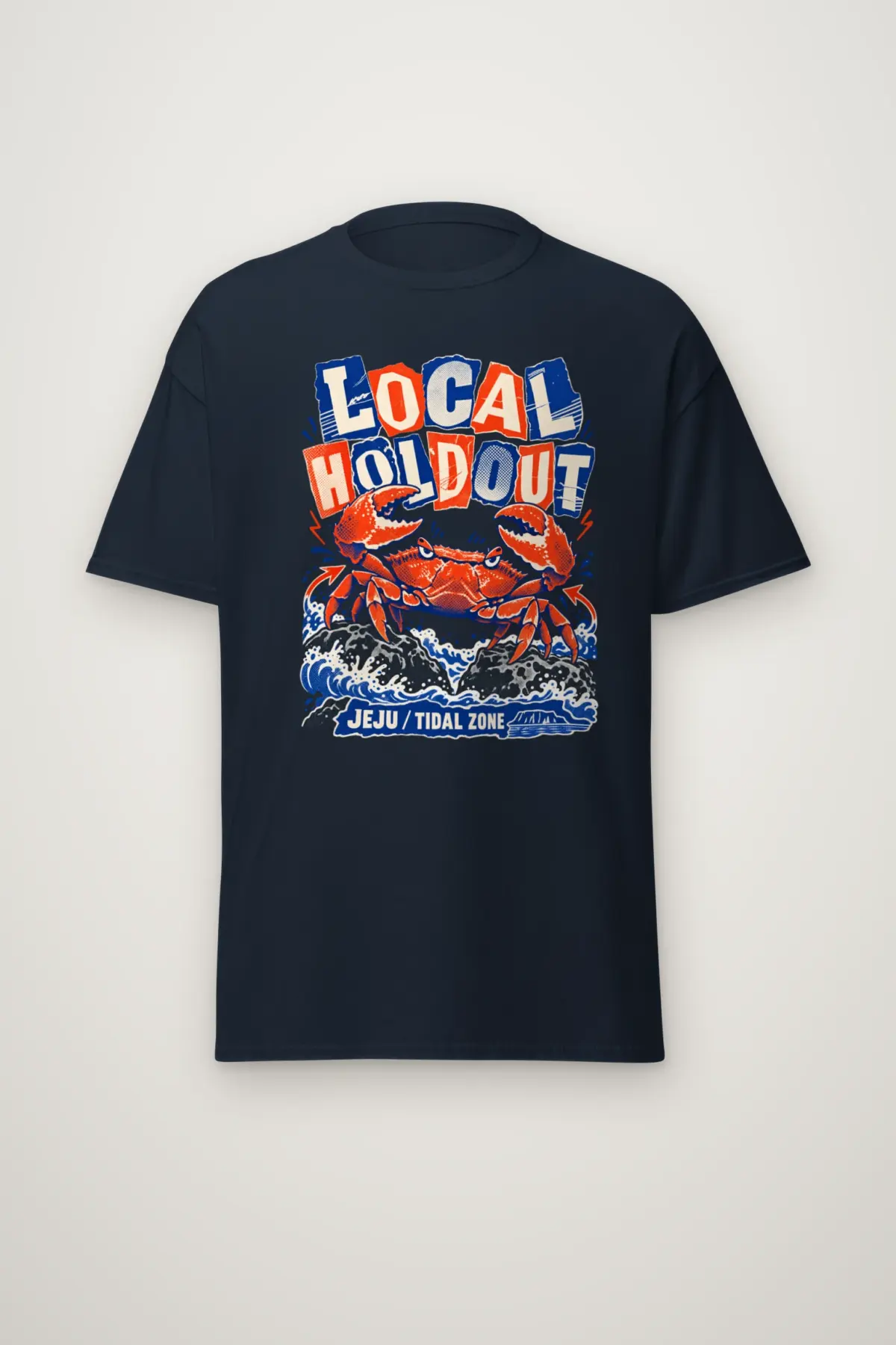 "Local Holdout Jeju Tidal Zone" Heavyweight Unisex Crewneck T-shirt