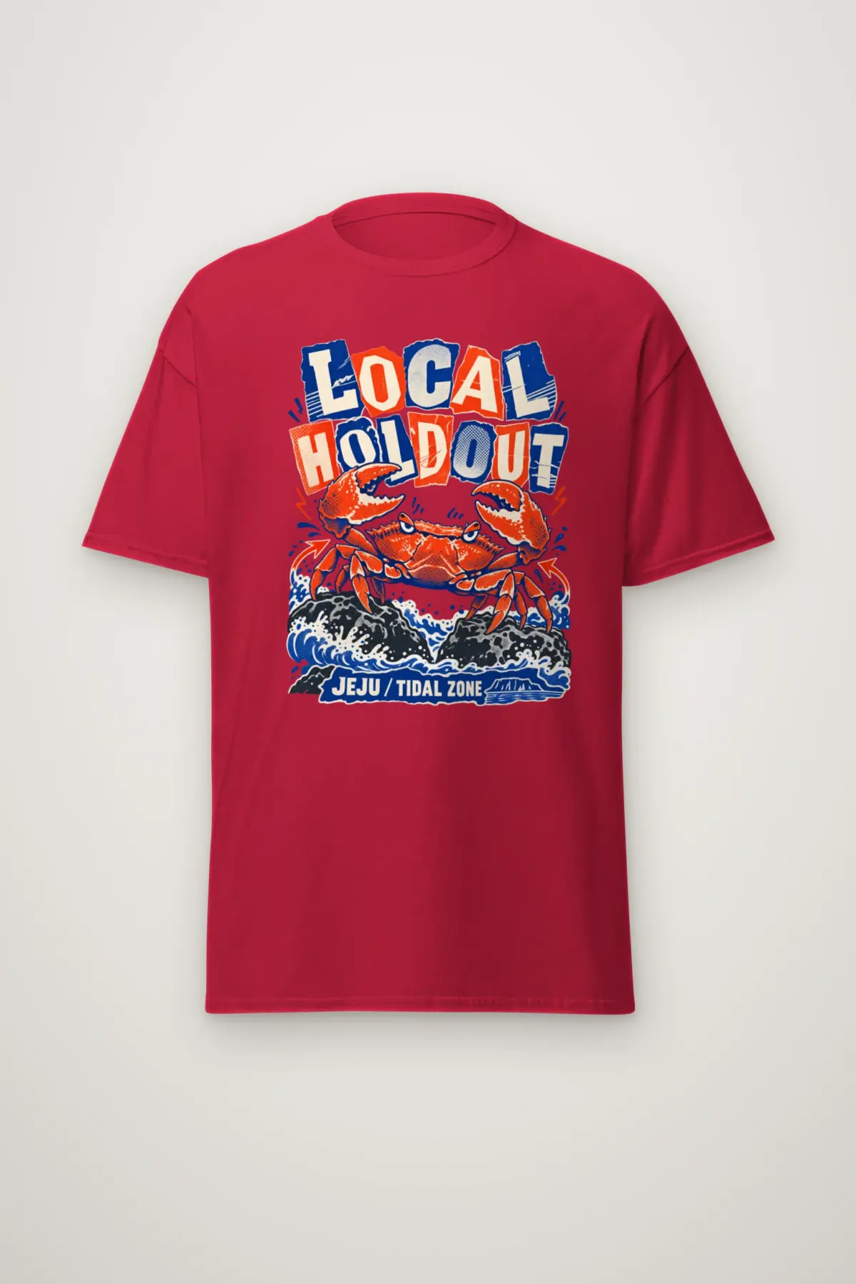 "Local Holdout Jeju Tidal Zone" Heavyweight Unisex Crewneck T-shirt