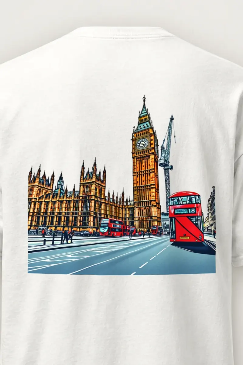 "London No. 18" Heavyweight Unisex Crewneck T-shirt