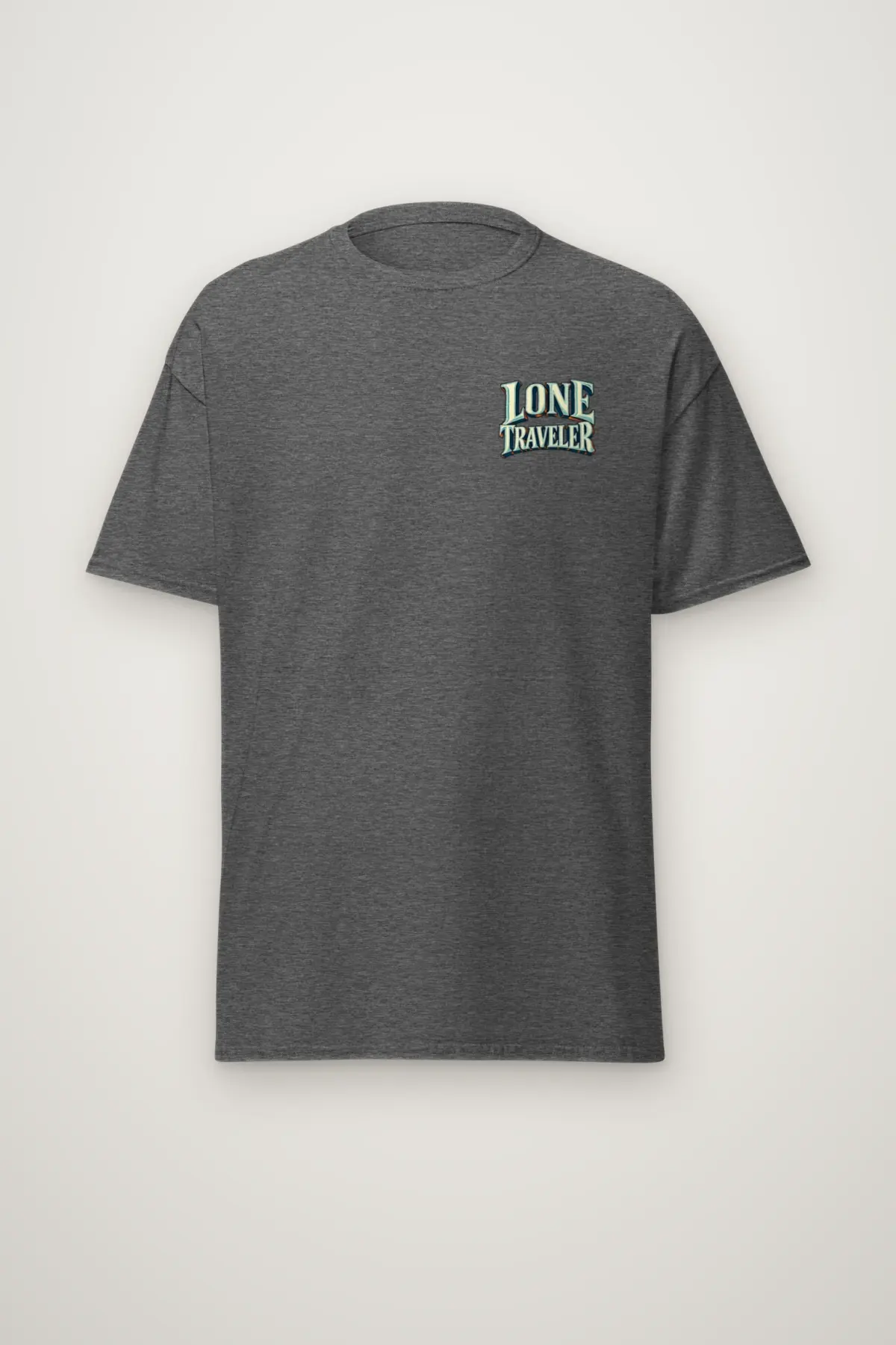 "Lone Traveler" Heavyweight Unisex Crewneck T-shirt