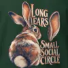 "Long Ears, Small Social Circle" Heavy Blend Unisex Crewneck Sweatshirt