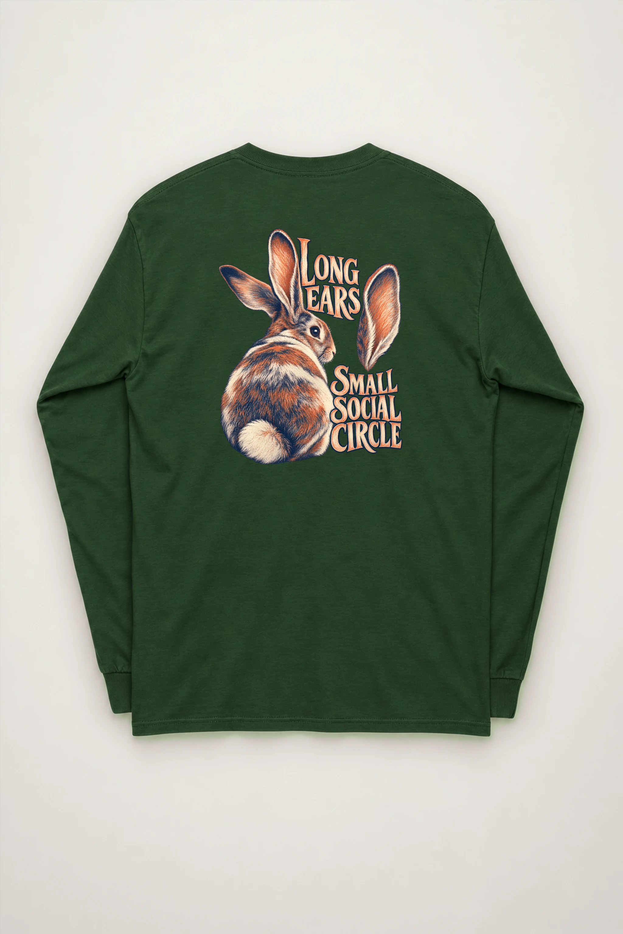 "Long Ears, Small Social Circle" Unisex Longsleeve T-shirt