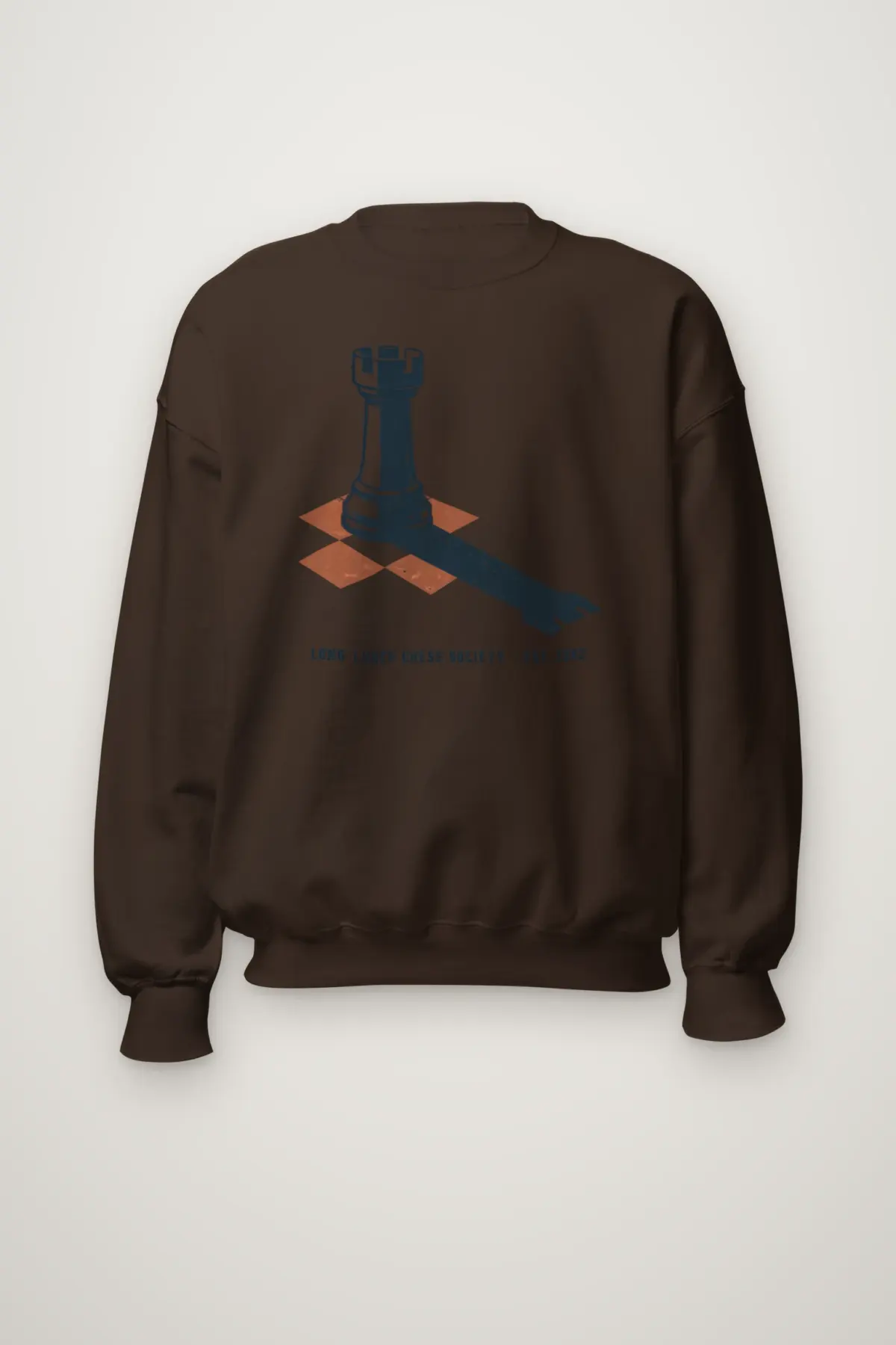 "Long Lunch Chess Society · Est. 1982" Heavy Blend Unisex Crewneck Sweatshirt