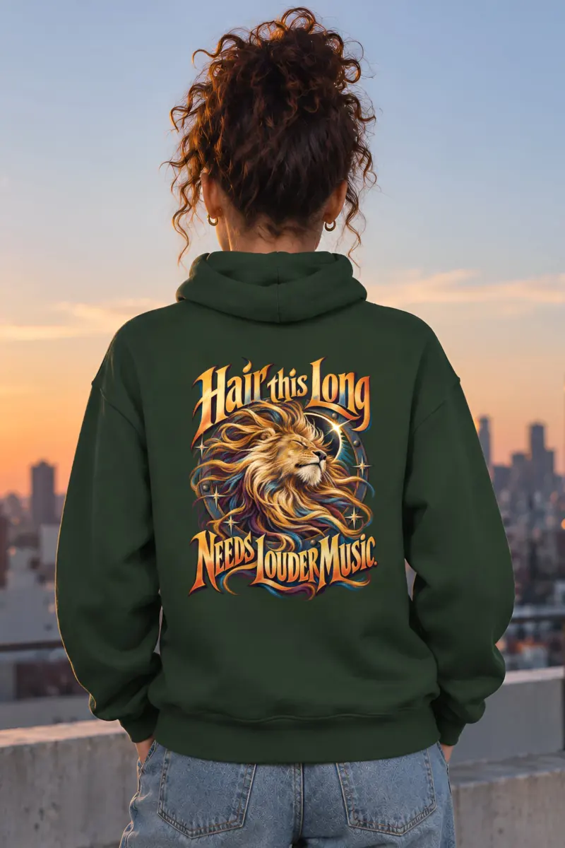 “Long Mane Lion” Heavy Blend Unisex Pullover Hoodie