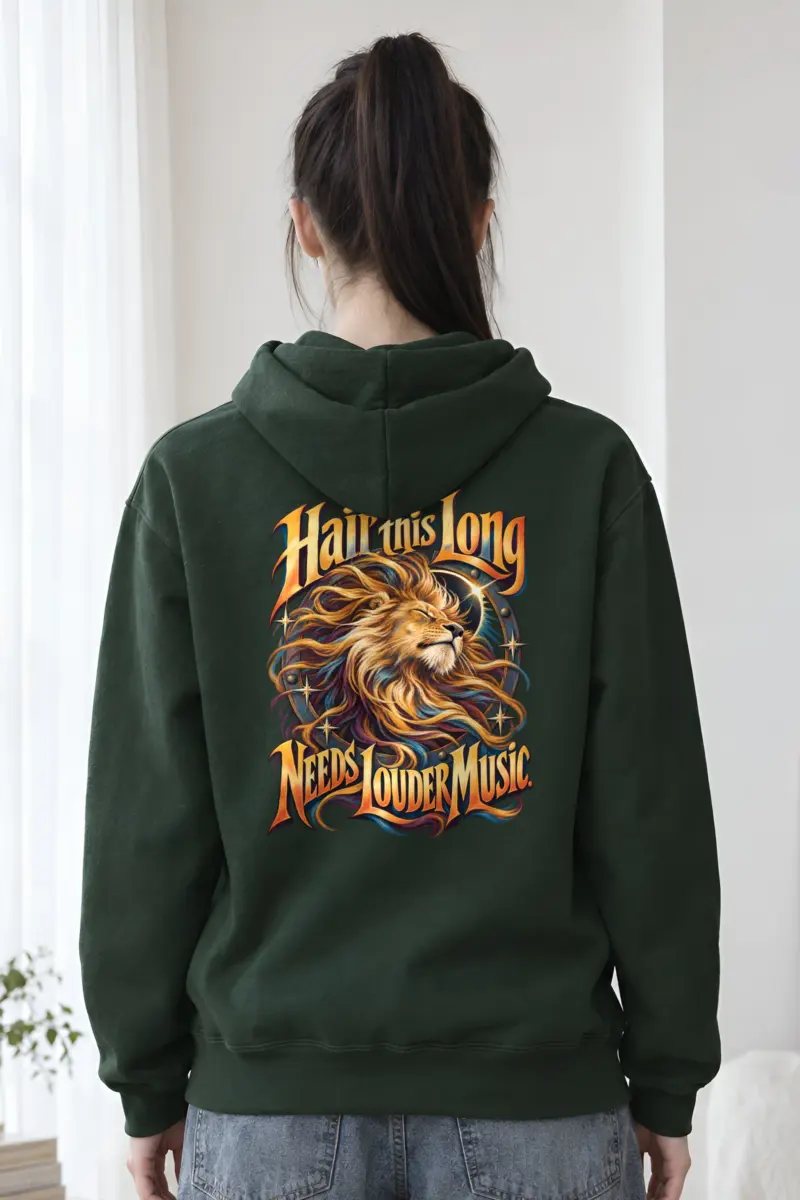 “Long Mane Lion” Unisex Pullover Hoodie