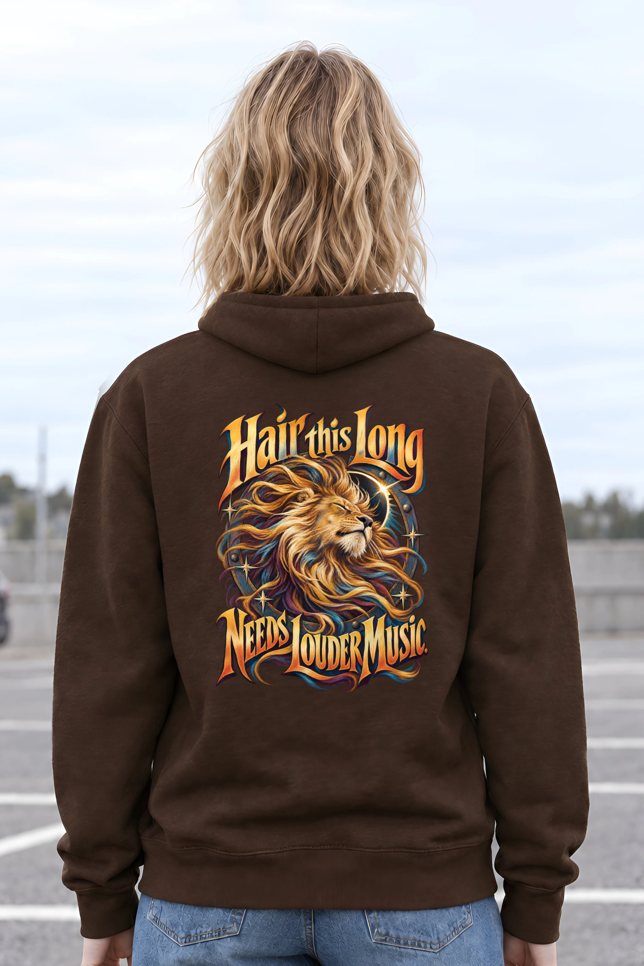 "Long Mane Lion" Heavy Blend Unisex Pullover Hoodie