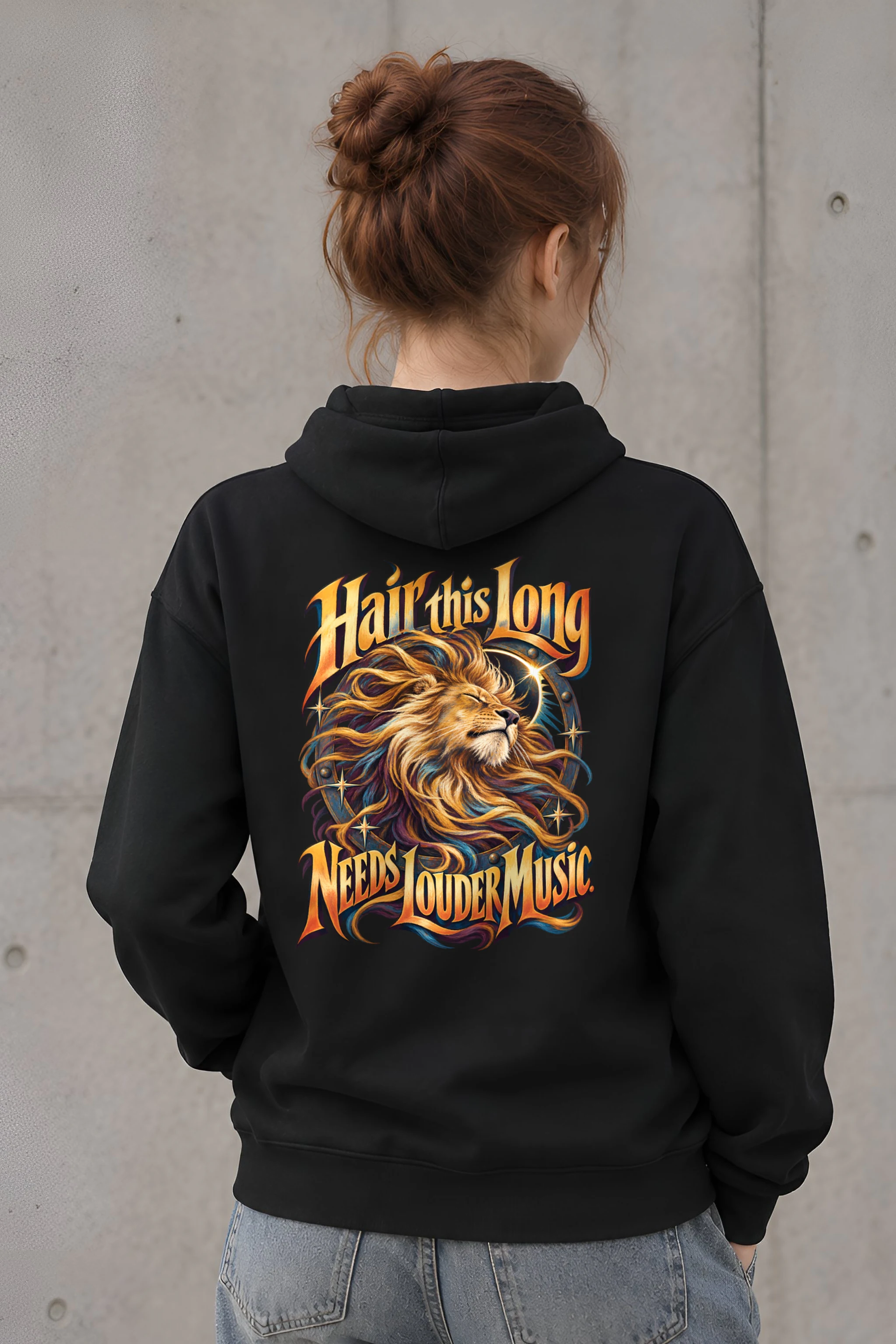 "Long Mane Lion" Heavy Blend Unisex Pullover Hoodie