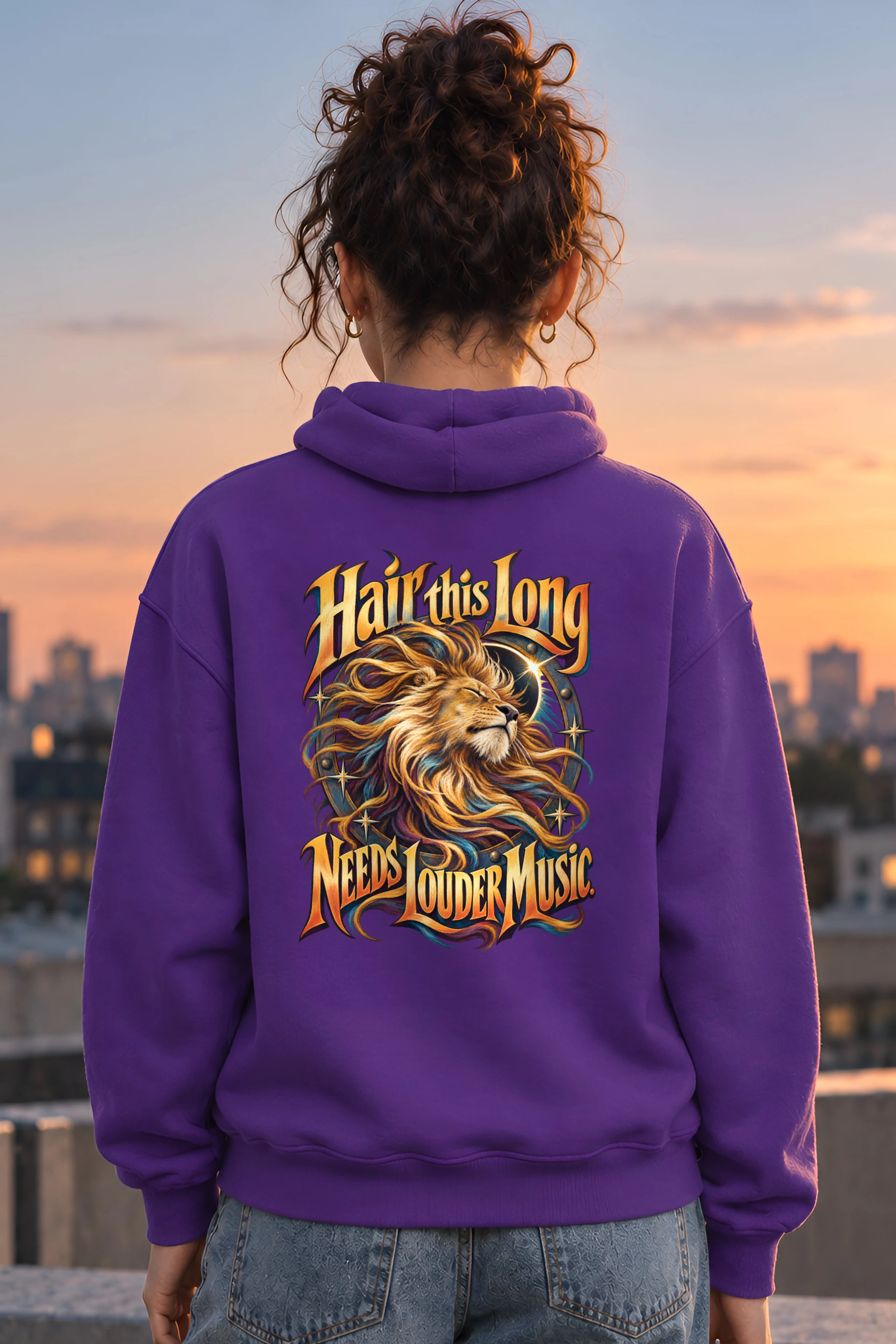 "Long Mane Lion" Heavy Blend Unisex Pullover Hoodie
