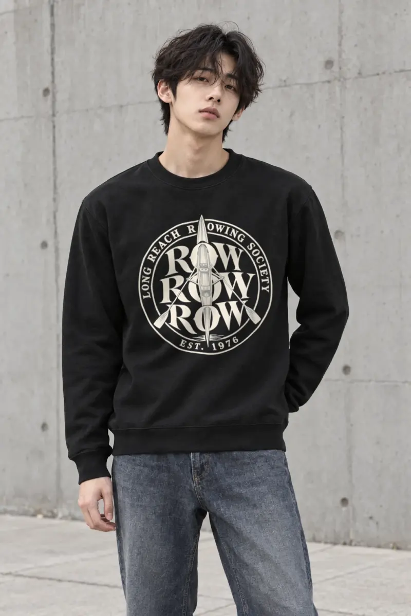 "Long Reach Rowing Society" Heavy Blend Unisex Crewneck Sweatshirt